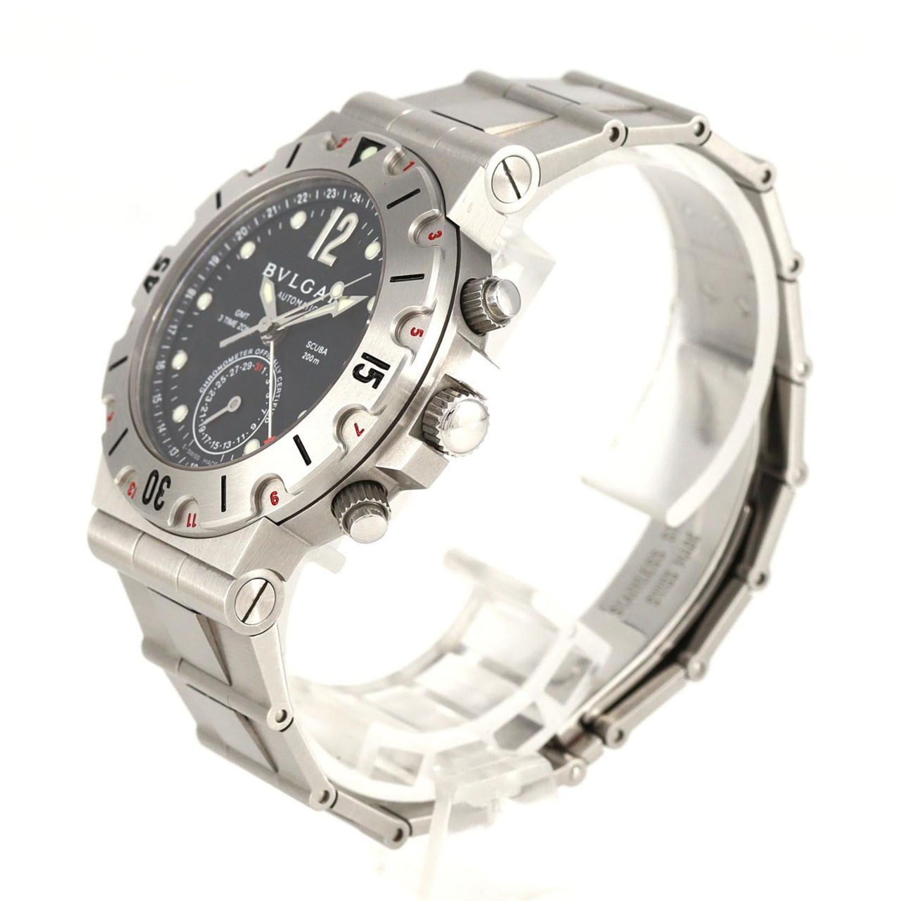 Bvlgari Scuba GMT Stainless Steel Automatic Watch