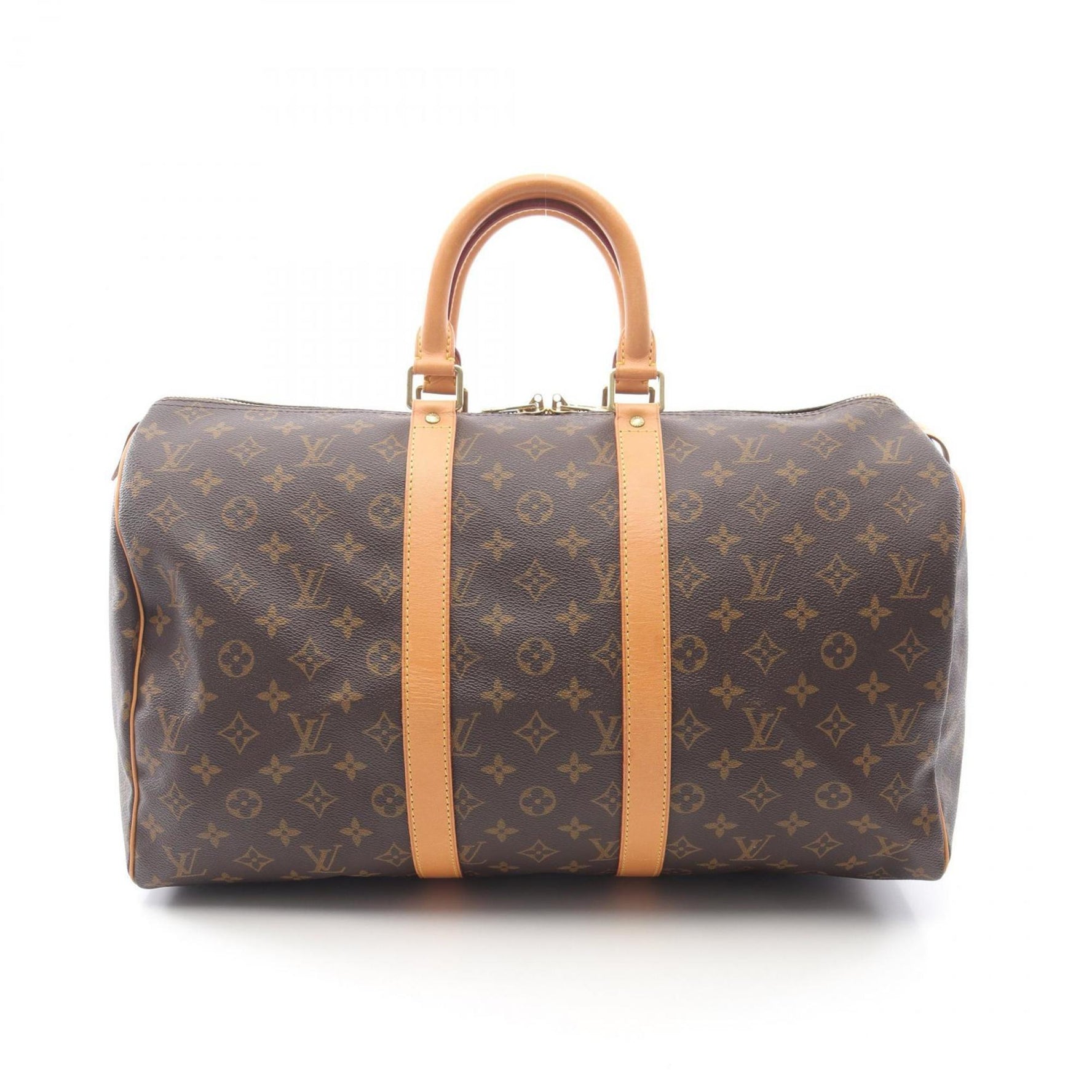 Louis Vuitton Keepall 45 Boston Bag, Coated Canvas and Leather, Monogram, Men's