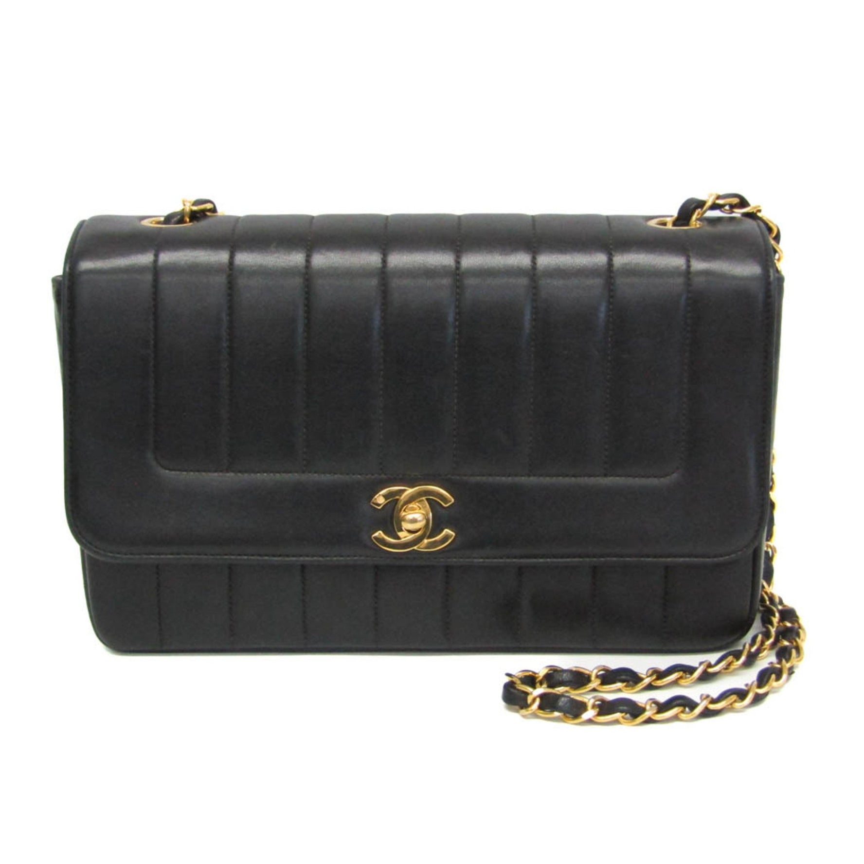 Chanel Mademoiselle Chain Shoulder Bag Leather Shoulder Bag