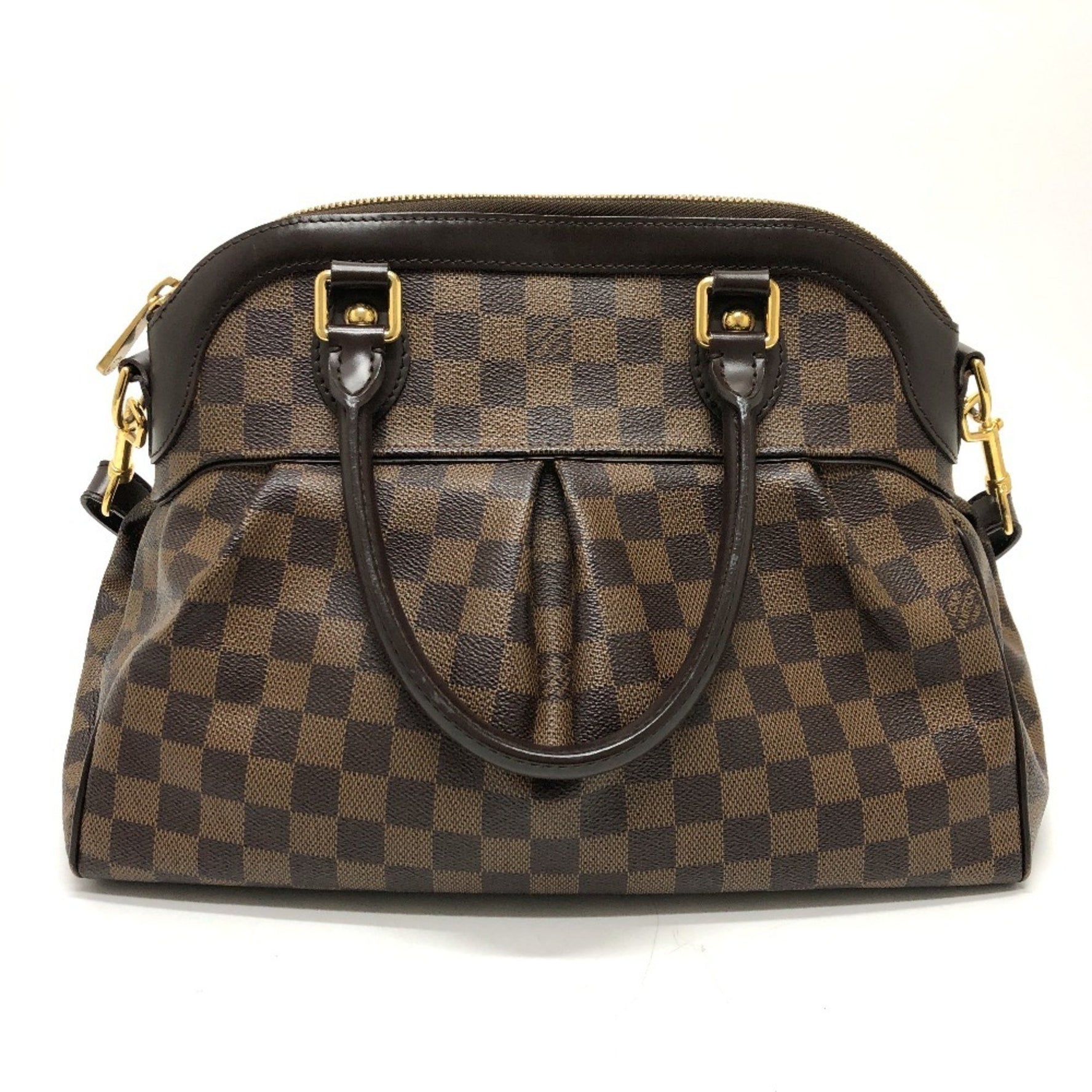 LOUIS VUITTON N51998 Damier Trevi GM 2-Way Handbag in Canvas, Women's, Brown