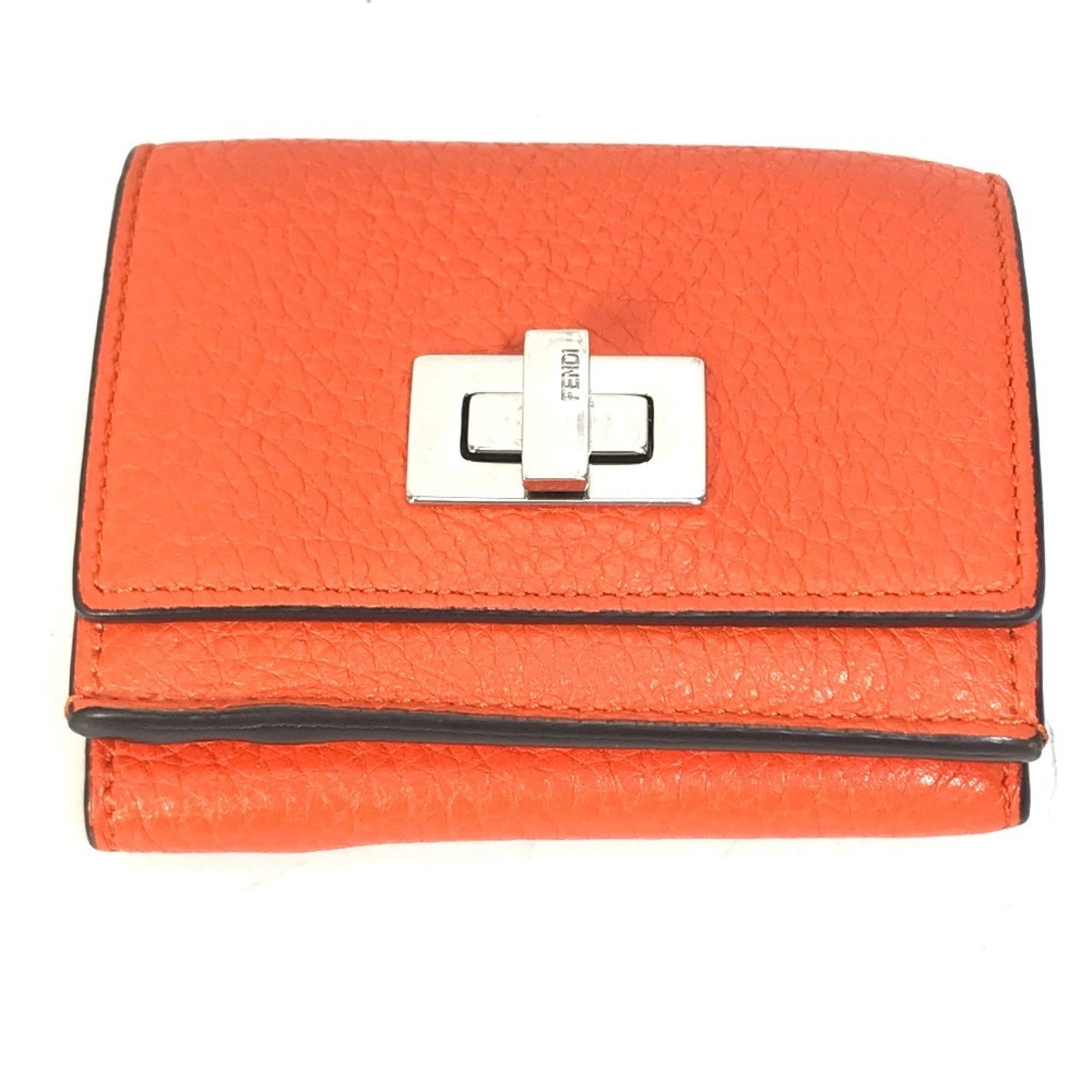 FENDI Peekaboo Trifold Wallet, Leather