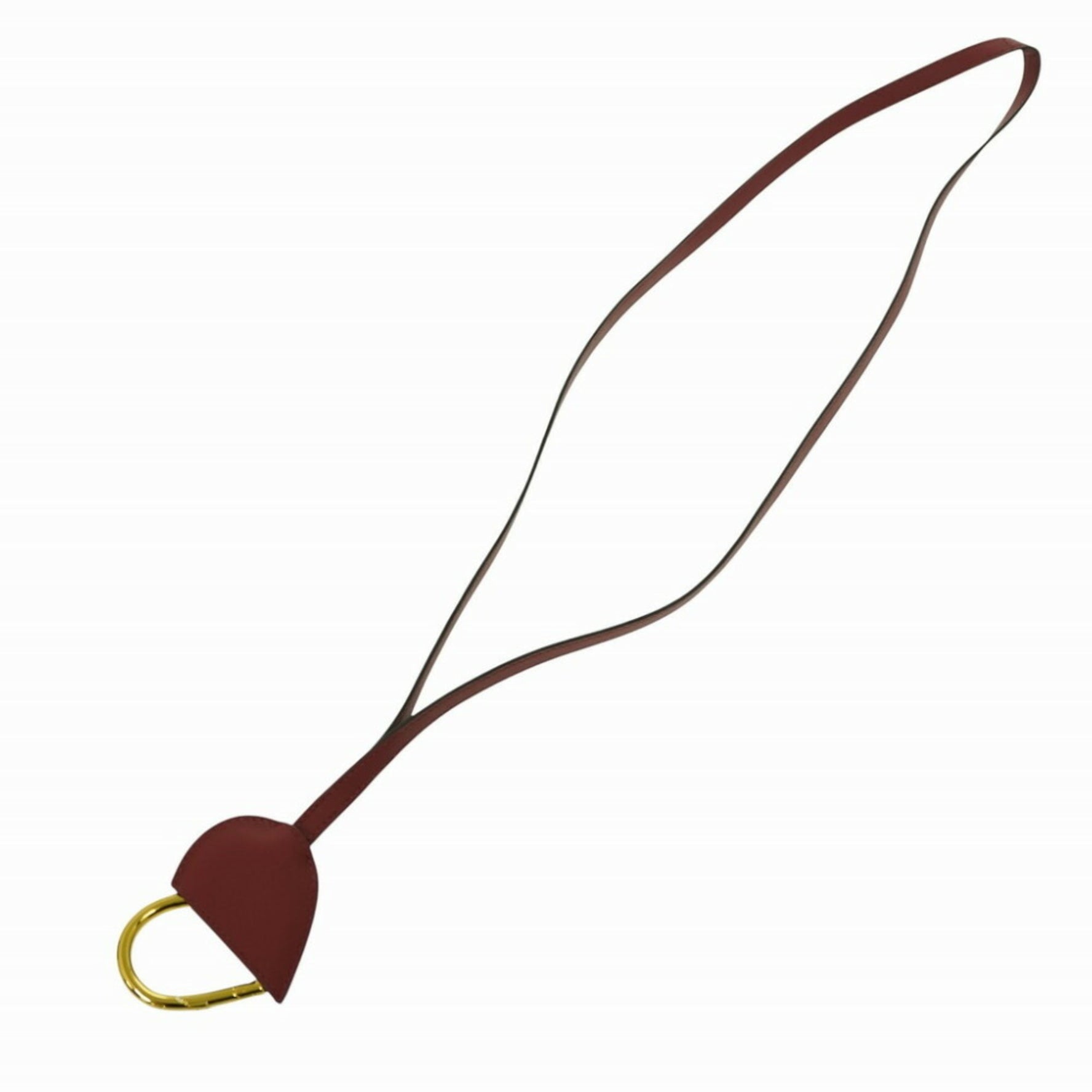 Hermes Au Coeur du Faubourg Swift Rouge Grenat Necklace Keychain