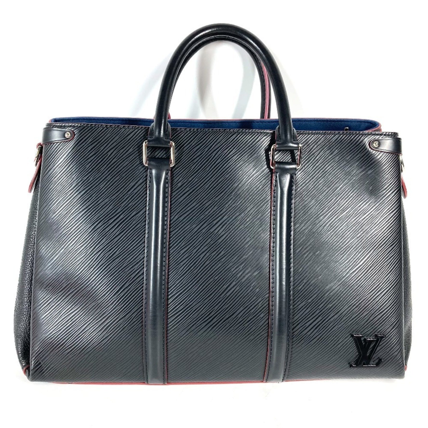 LOUIS VUITTON M55610 Epi Soufflot NV MM Tote Bag, Two-Tone Shoulder Bag/Handbag, Leather, Women's, Noir/Black