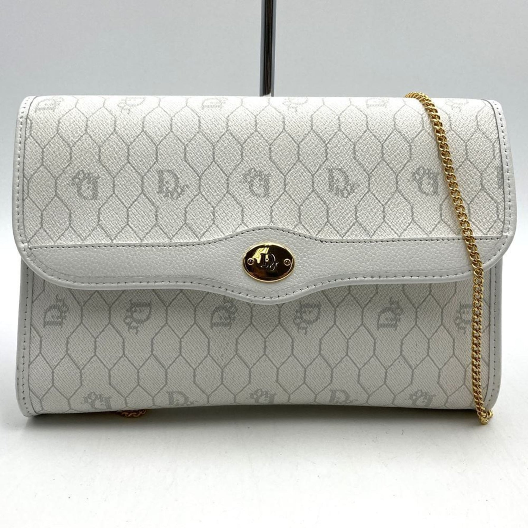Christian Dior Dior Christian Honeycomb Shoulder Bag Leather