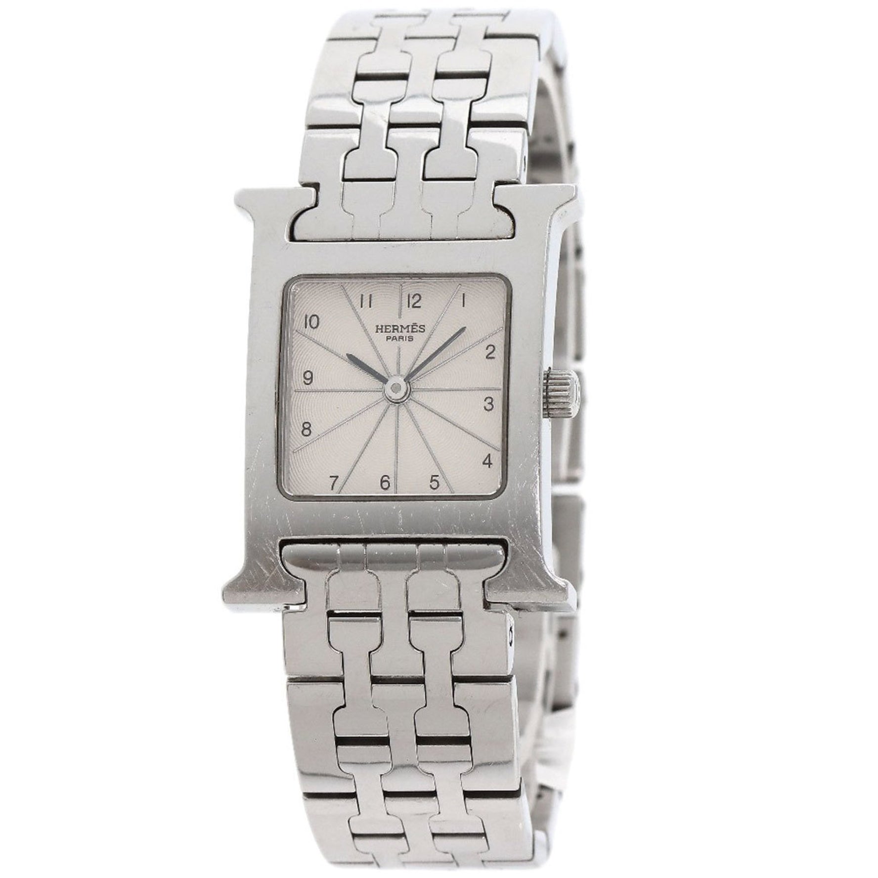 Hermes HH1.210 H Watch Stainless Steel SS Ladies HERMES