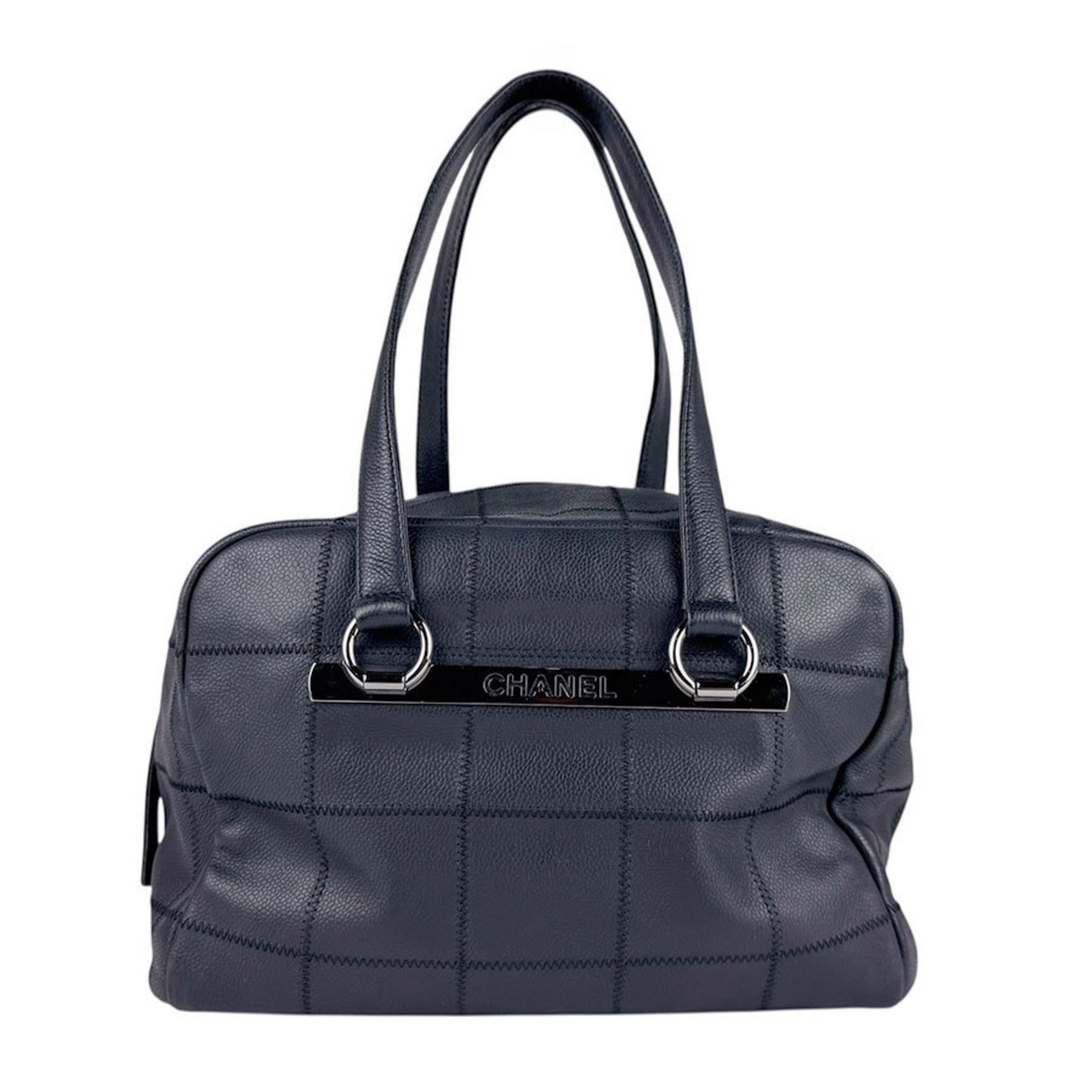 CHANEL Chocobar Leather Shoulder Bag