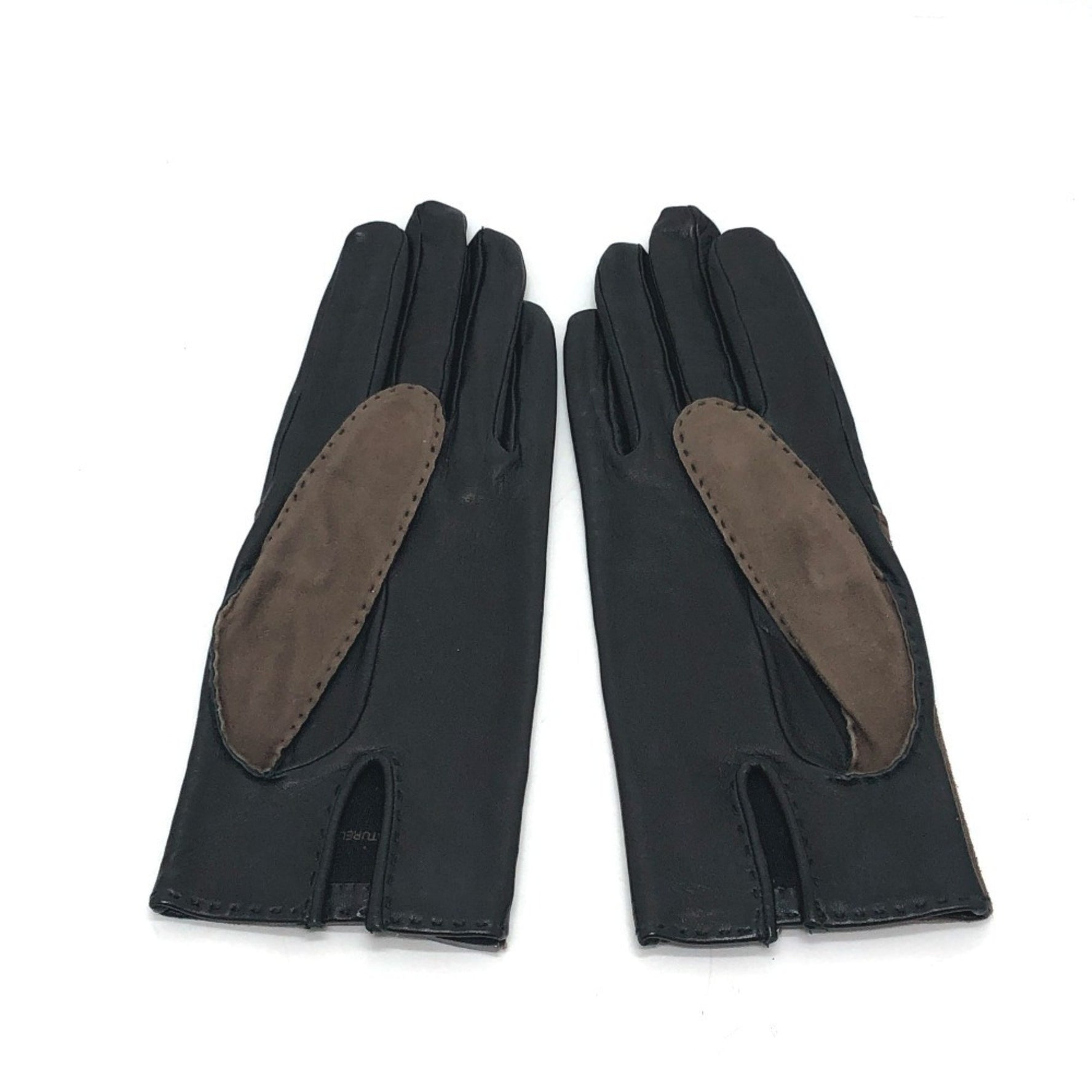 HERMES H logo gloves, leather
