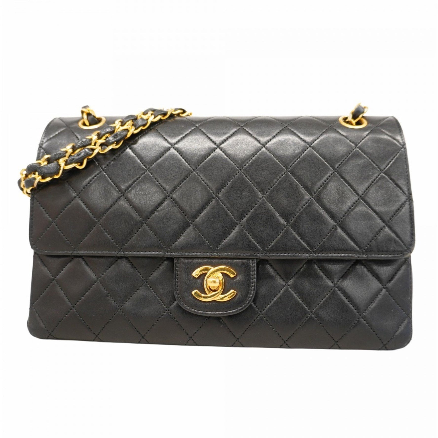 Chanel Matelasse Shoulder Bag with Double Flap and Chain, Lambskin