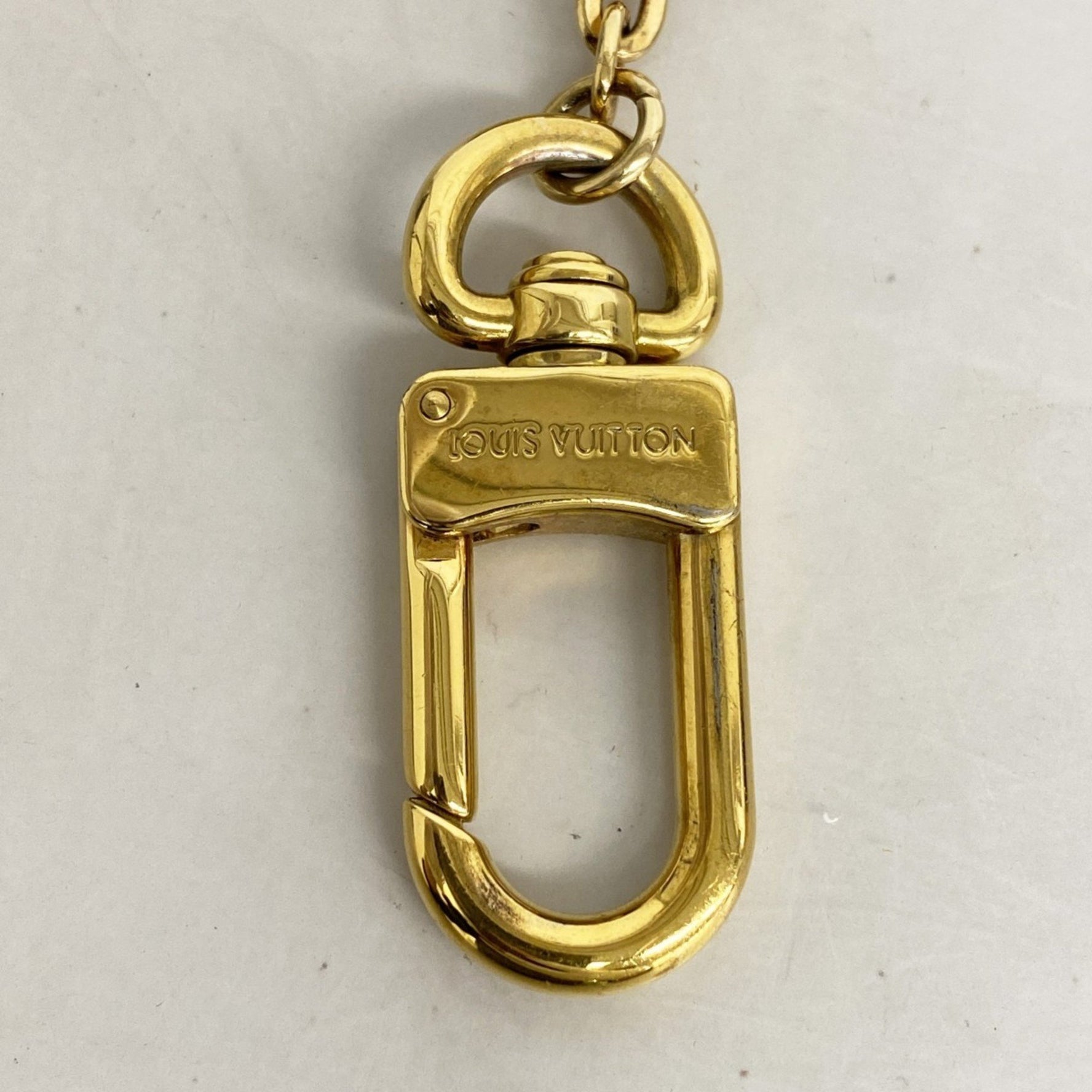 Louis Vuitton Bijoux Sac Chene Blooming Flower Keychain Gold Pink