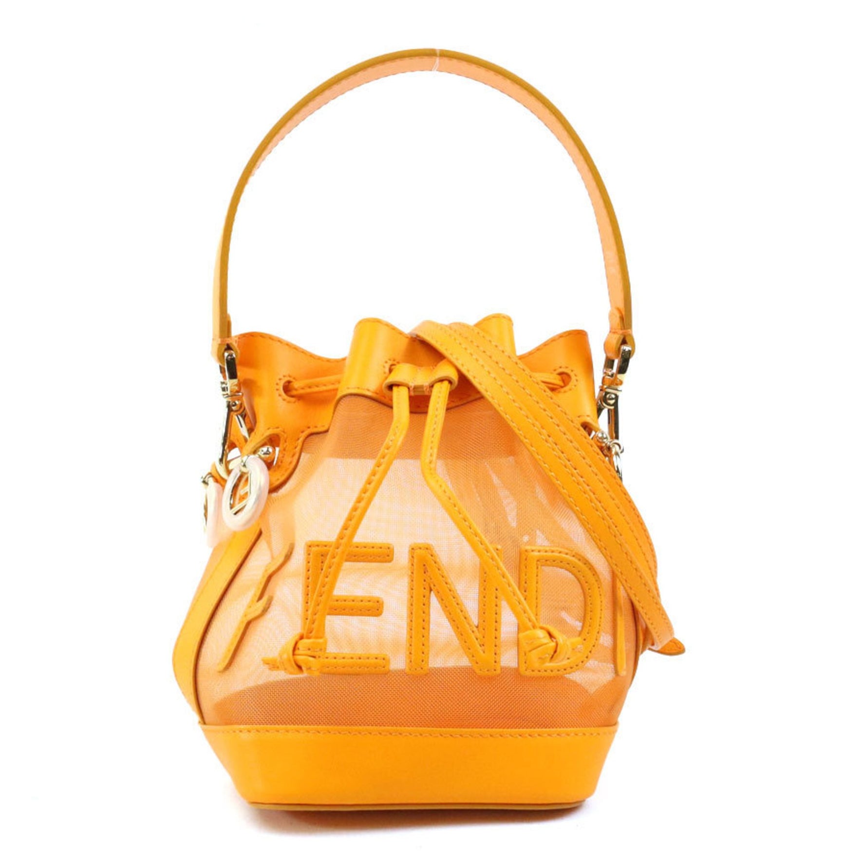 Fendi Mon Tresor Mini Handbag/Shoulder Bag, Leather and Mesh