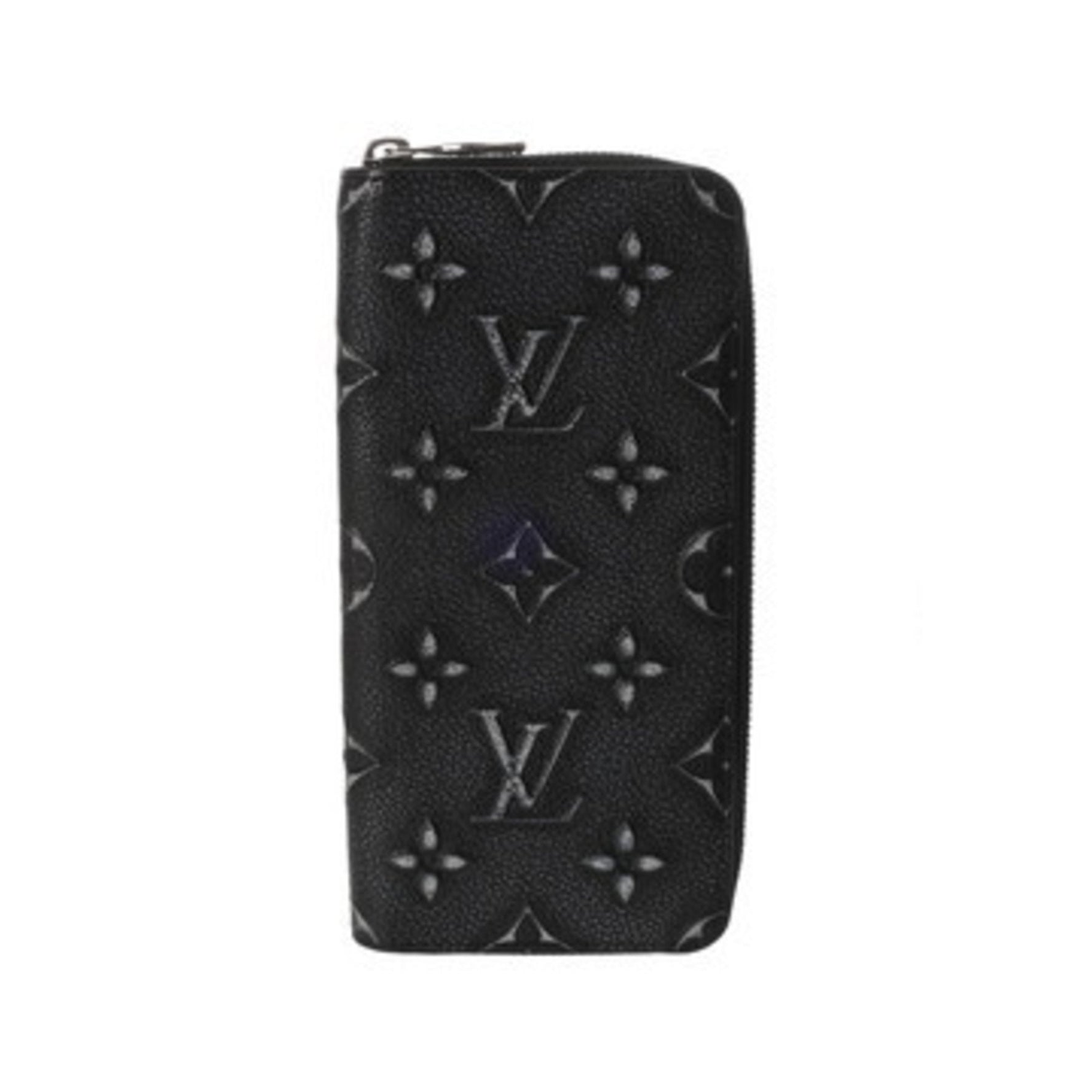 LOUIS VUITTON Zippy Vertical Cowhide Leather Long Wallet