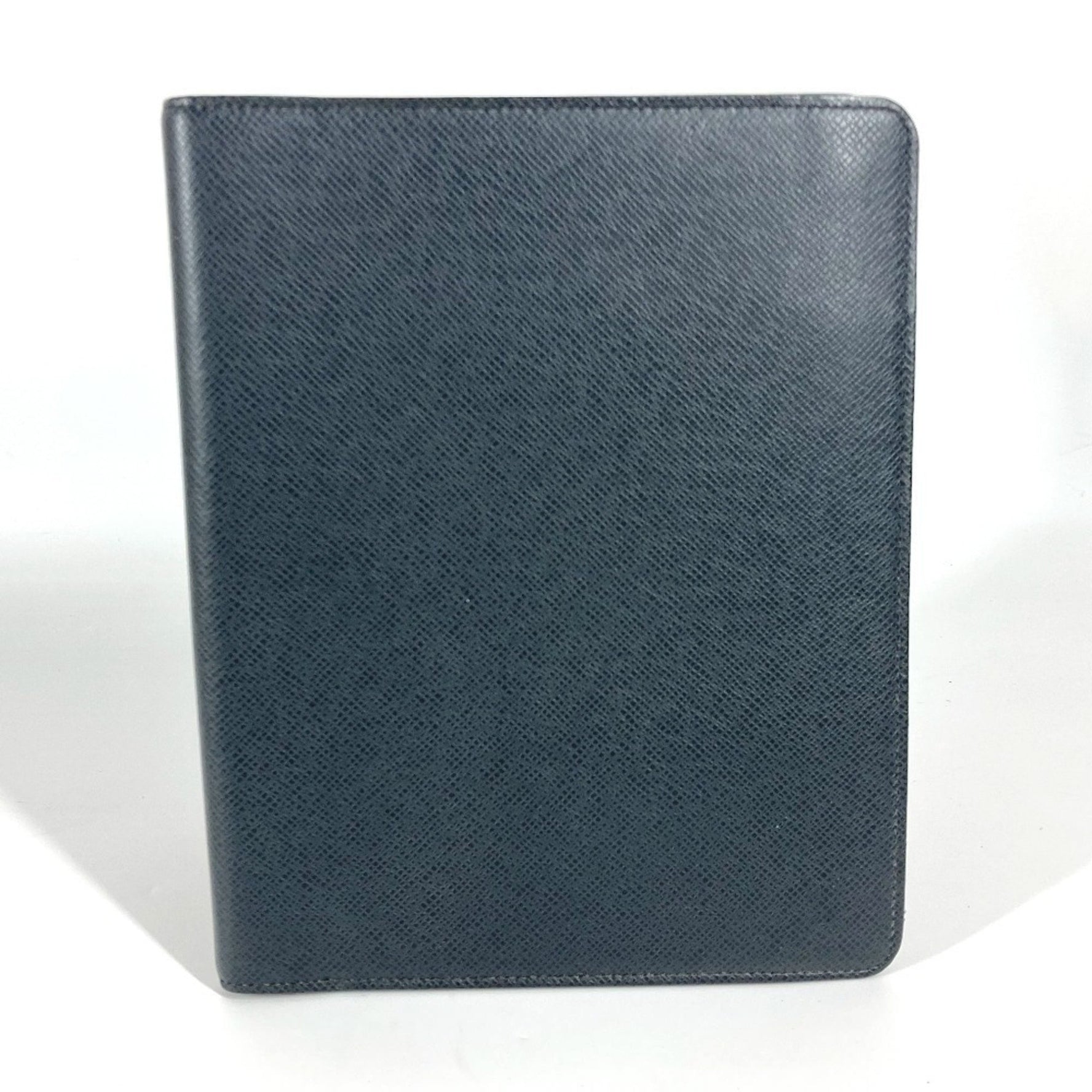 Louis Vuitton Taiga Agenda Bureau Notebook Memo Pad Stationery Case Cover Leather Men's