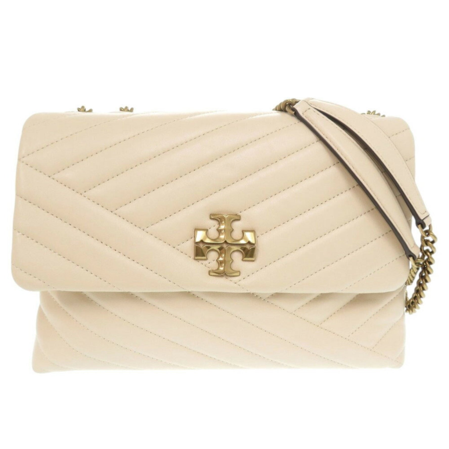 Like new Tory Burch Kira Chevron Convertible Leather Shoulder Bag in New (1796)