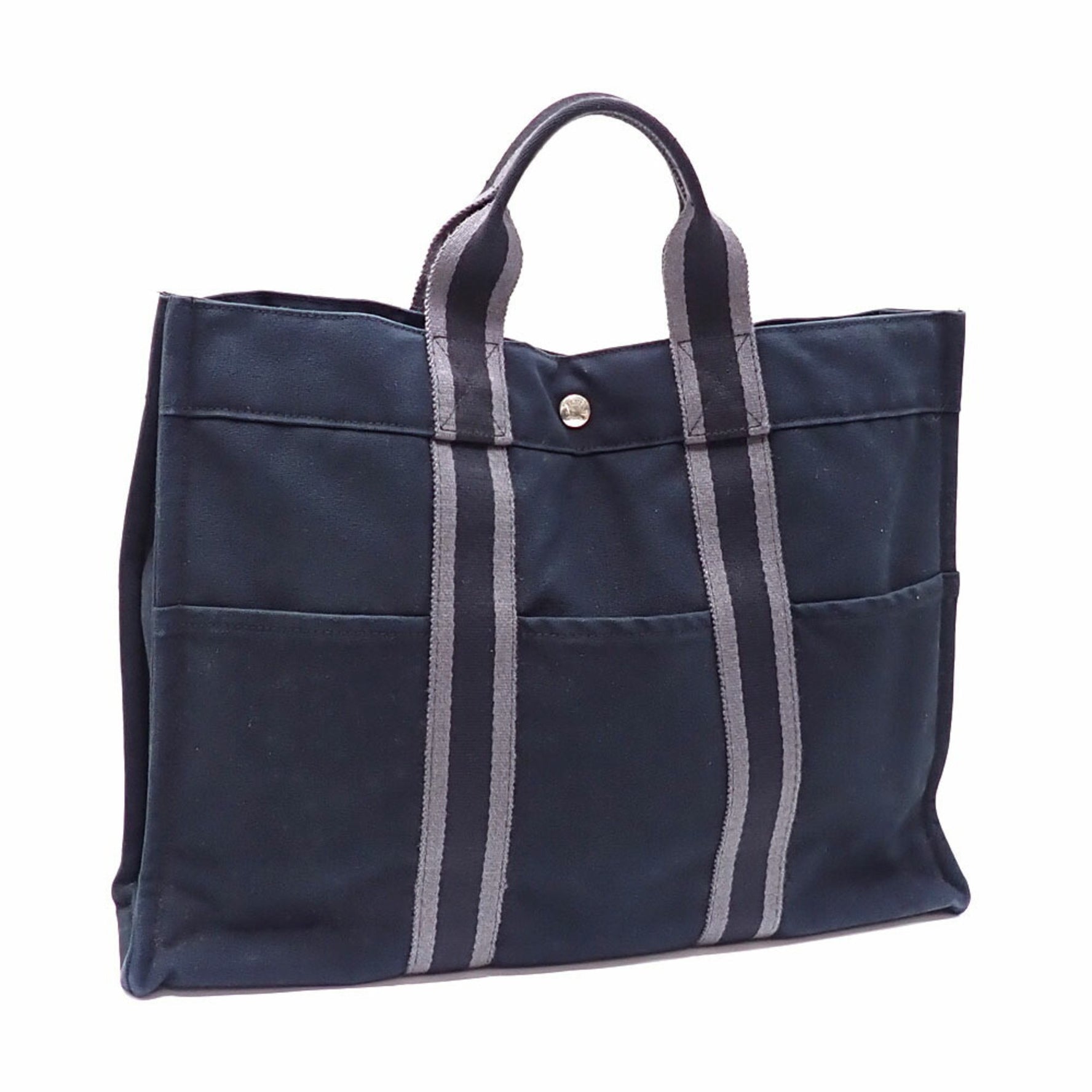 Hermès Foule Tote MM Bag Canvas HERMES and Men's