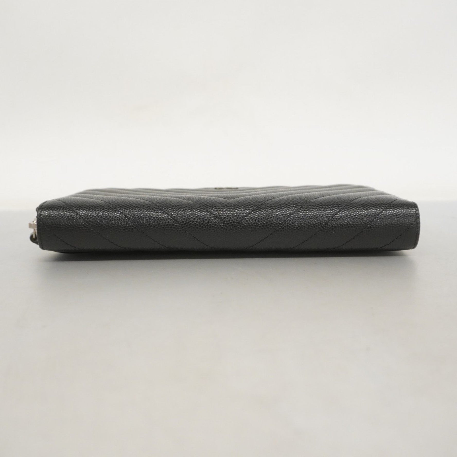 Chanel Long Wallet, V-Stitch, Caviar Leather