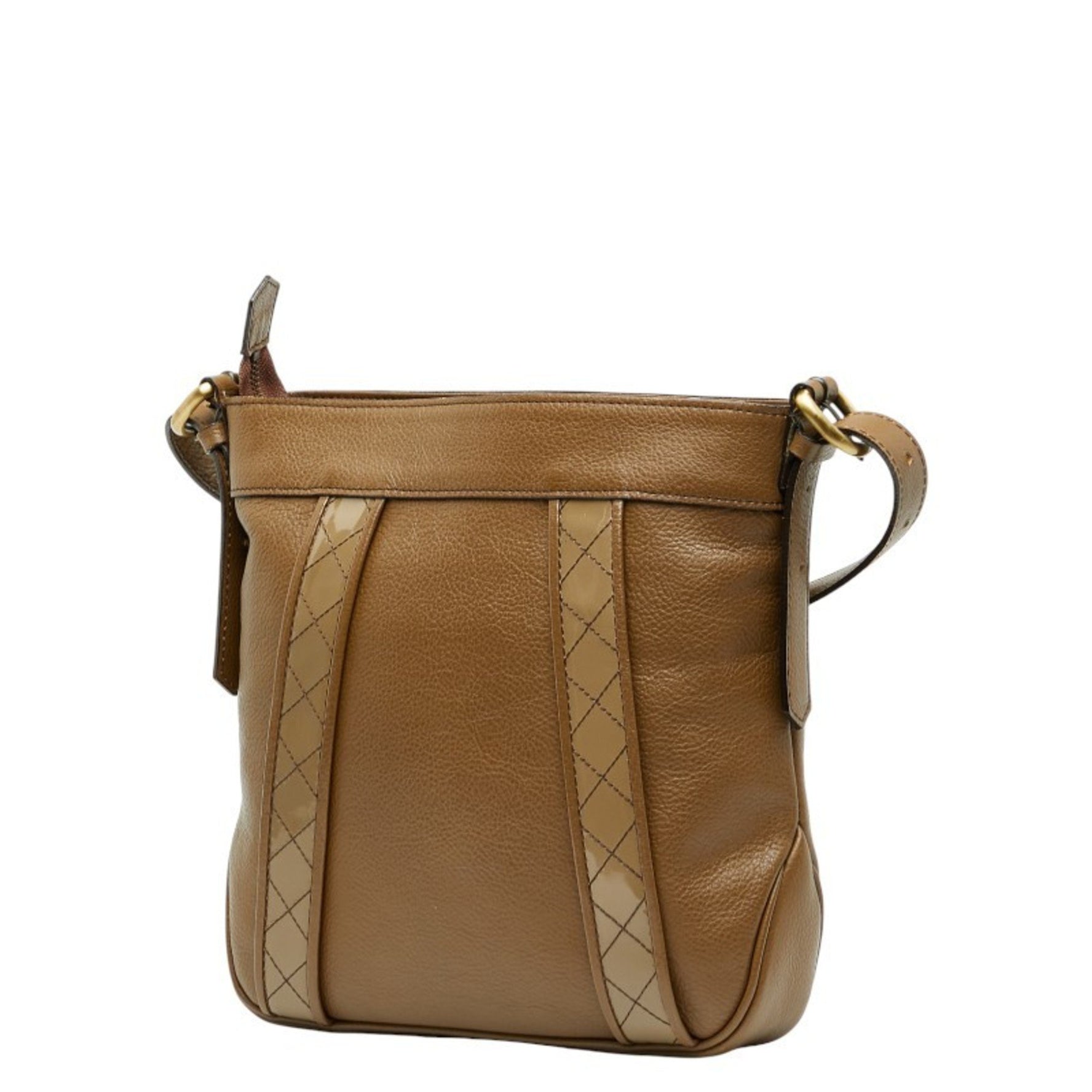 Burberry Nova Check Shoulder Bag in Leather