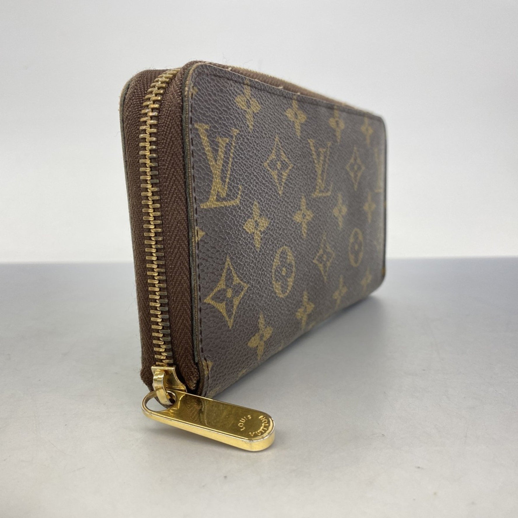 Louis Vuitton Monogram Zippy Wallet M60017 Brown Men's and Women's