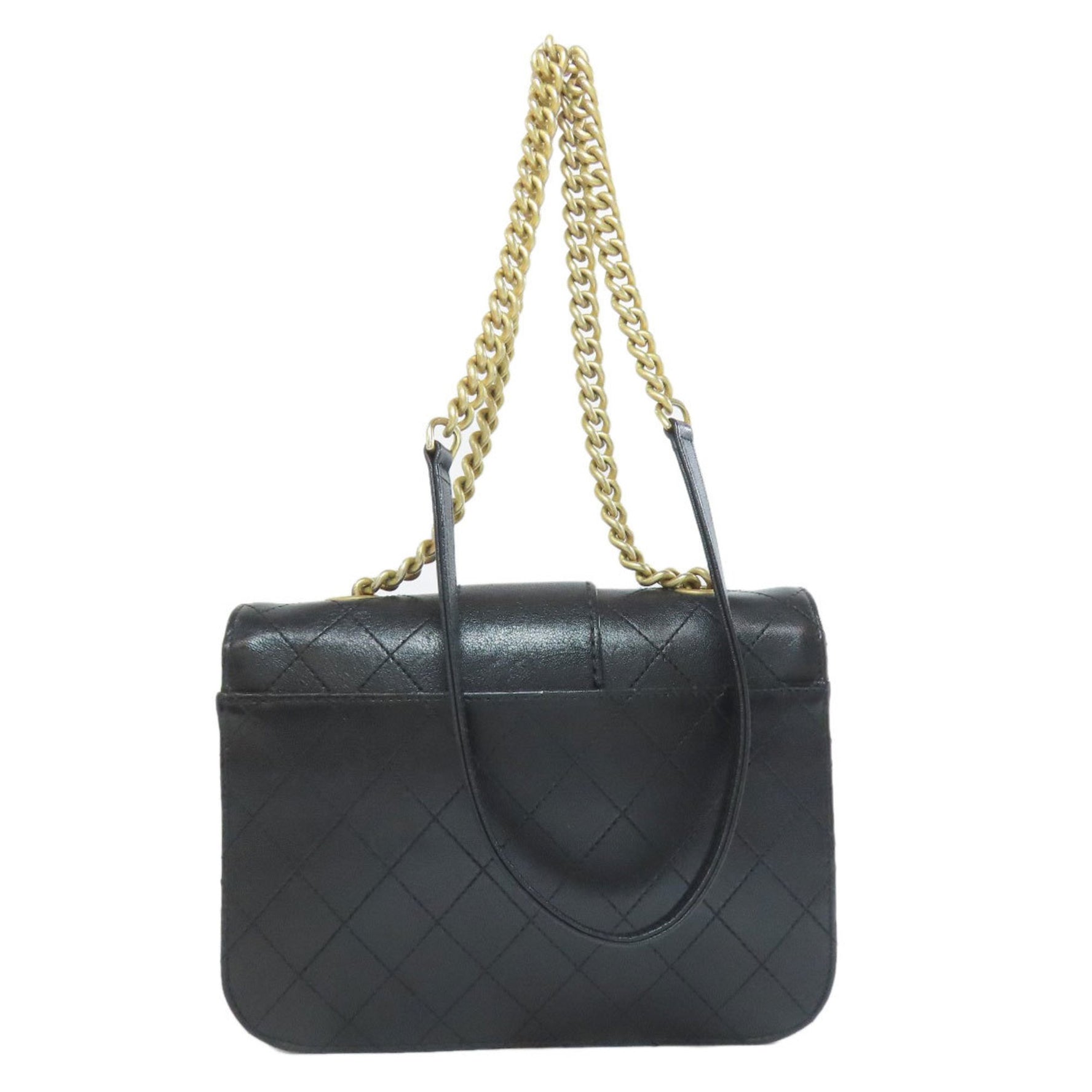 Chanel Coco Mark Chain Shoulder Bag Calfskin