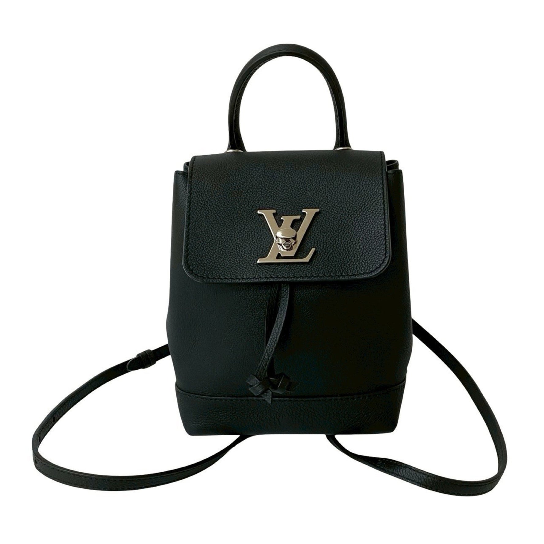 Louis Vuitton LockMe Backpack, Genuine Leather Turnlock Mini