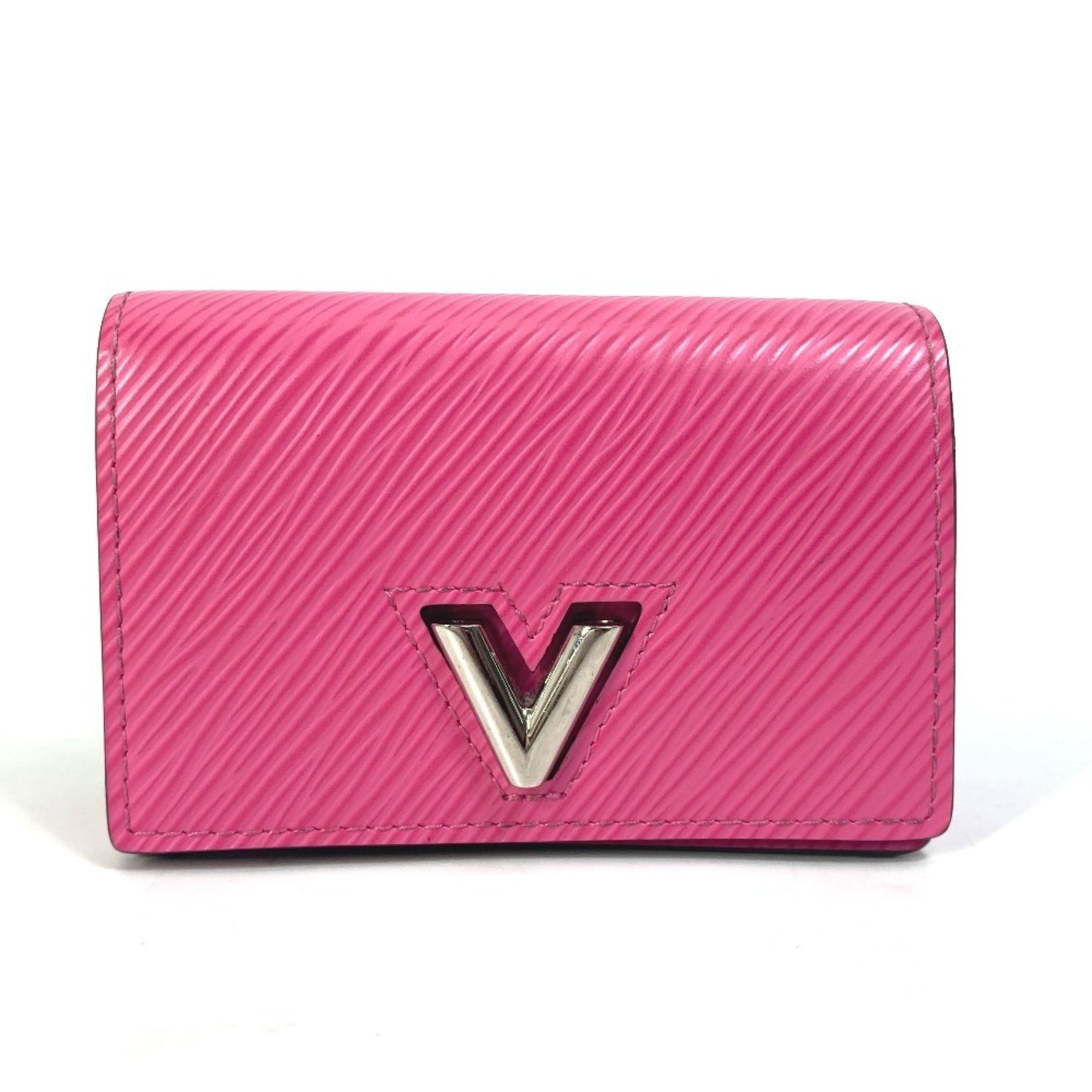 LOUIS VUITTON M69345 Epi Leather Pass Case, Twisted Schultig Carte S, Bifold Card Leather, Women's, Pink