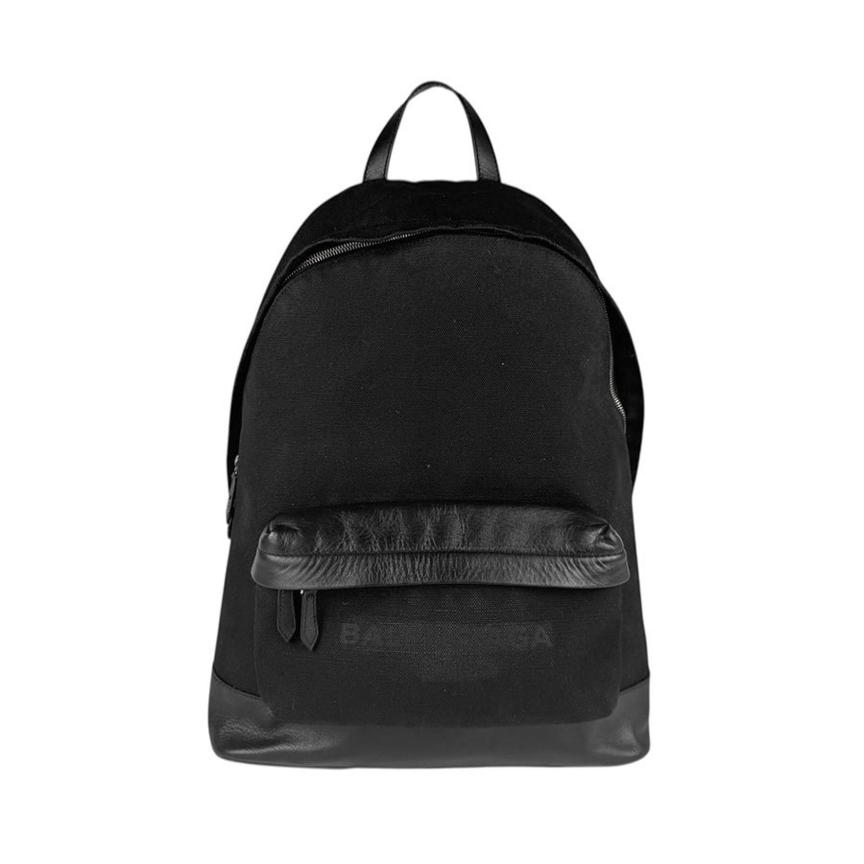 BALENCIAGA Backpack Canvas Leather Black Men's Women's z5172