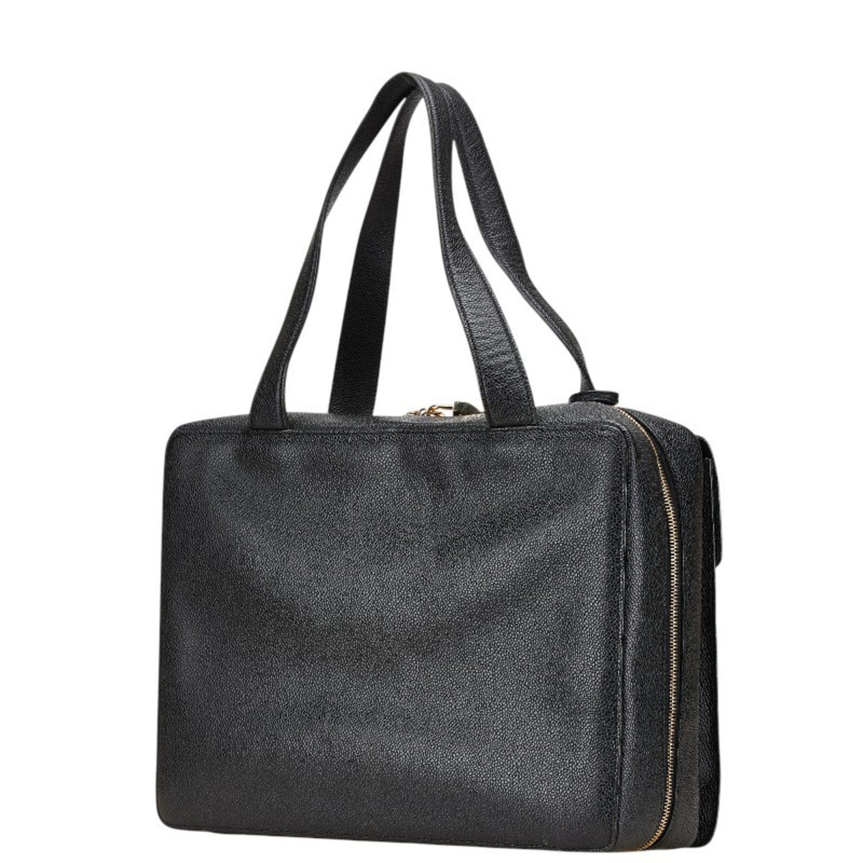 CHANEL Coco Mark Business Bag Briefcase Caviar Leather