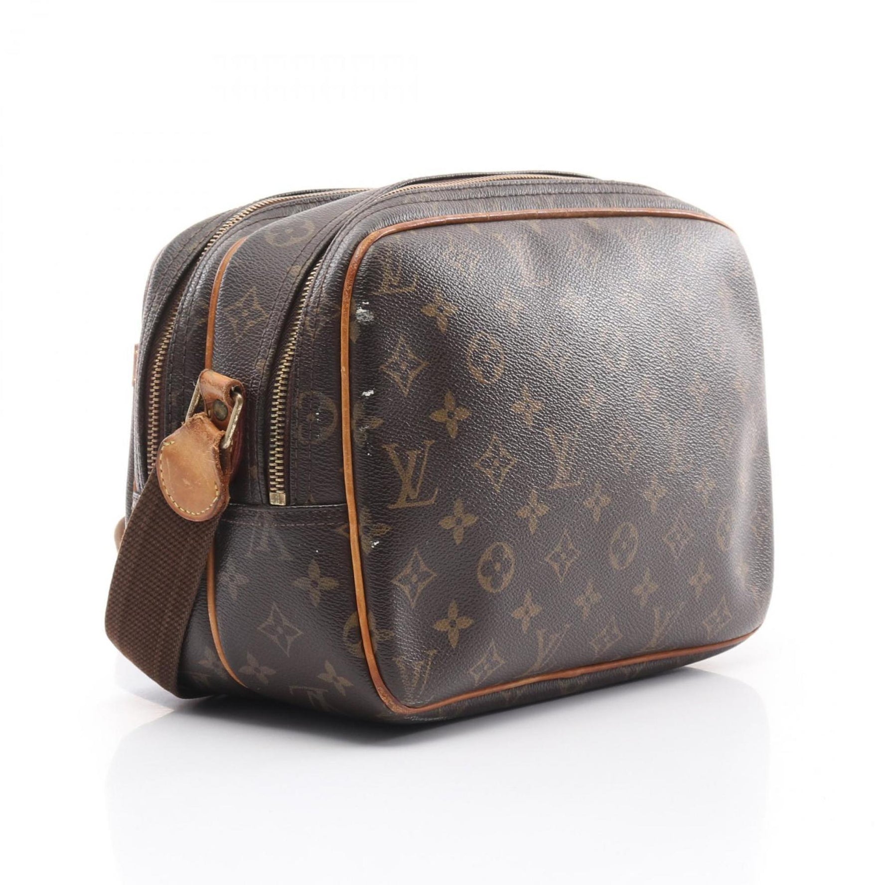 Louis Vuitton Reporter PM Shoulder Bag, Coated Canvas and Leather, Monogram, Brown