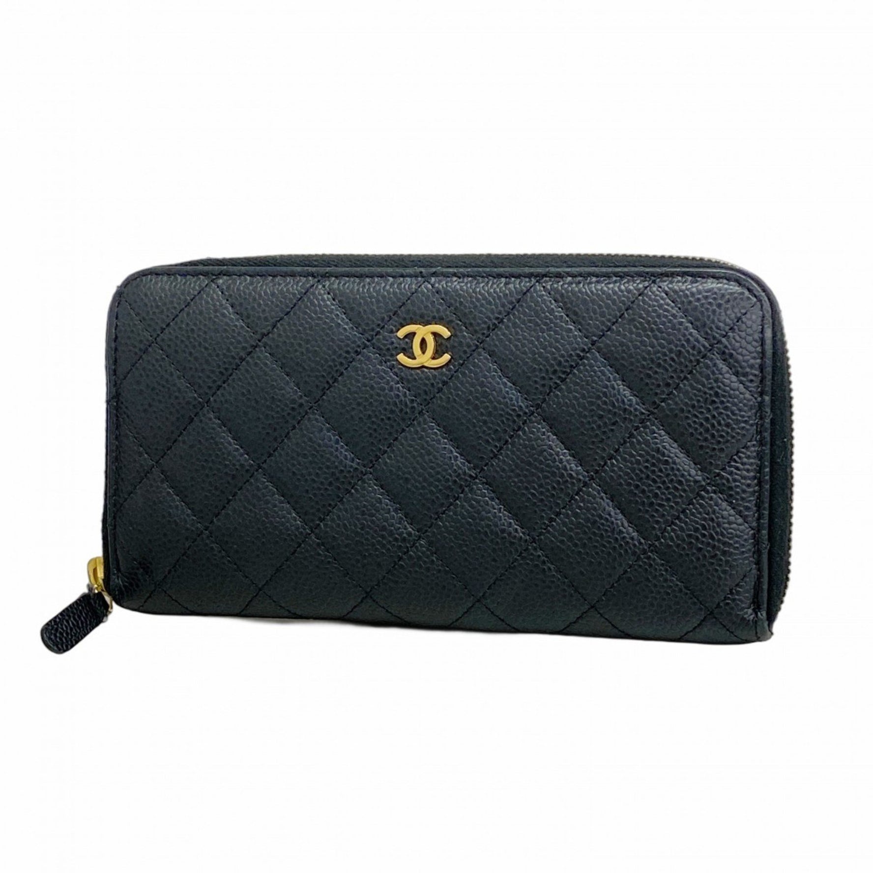 Chanel Matelasse Caviar Leather Long Wallet