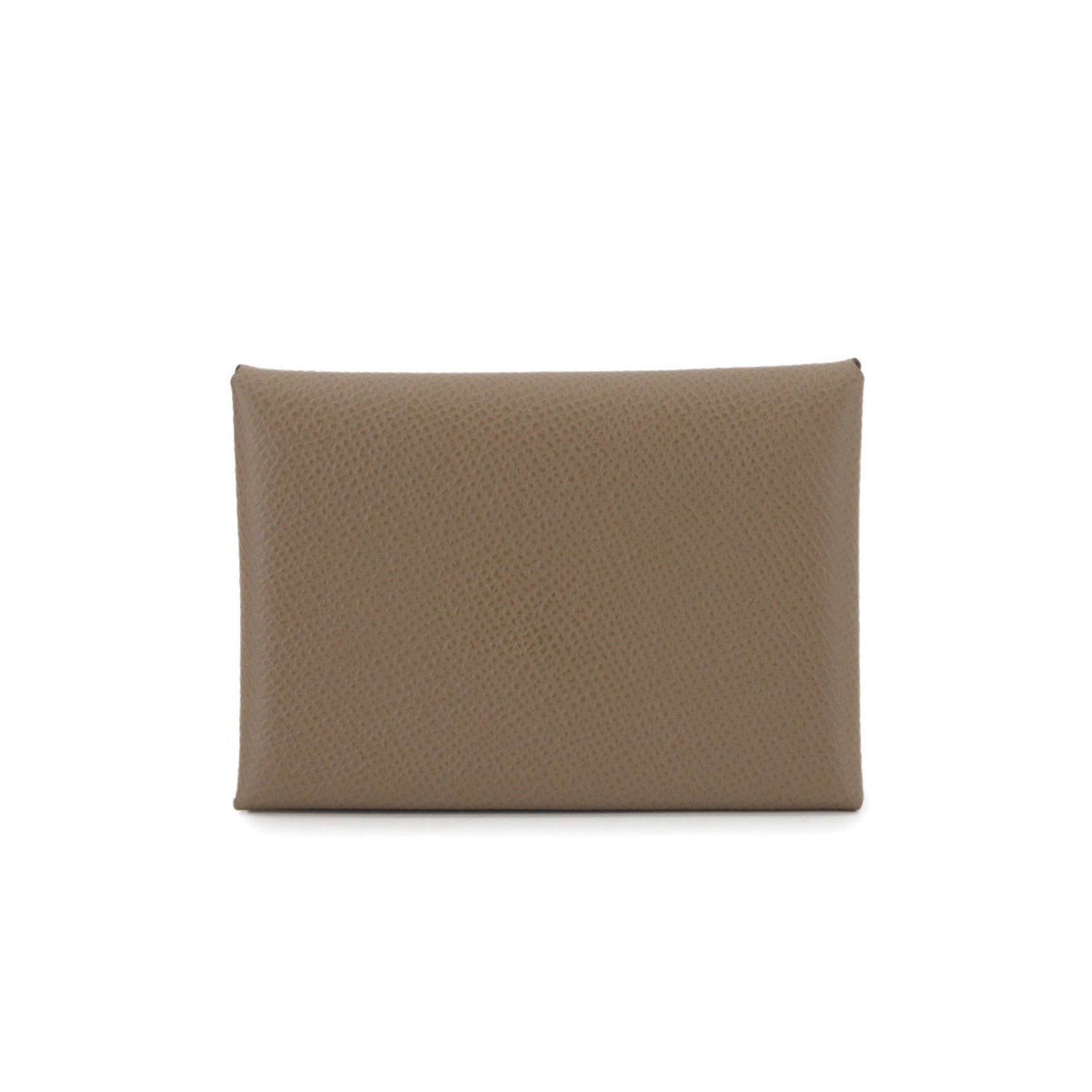 Hermes Hermès Calvi Duo Card Case, Epson Etoupe, B Stamp