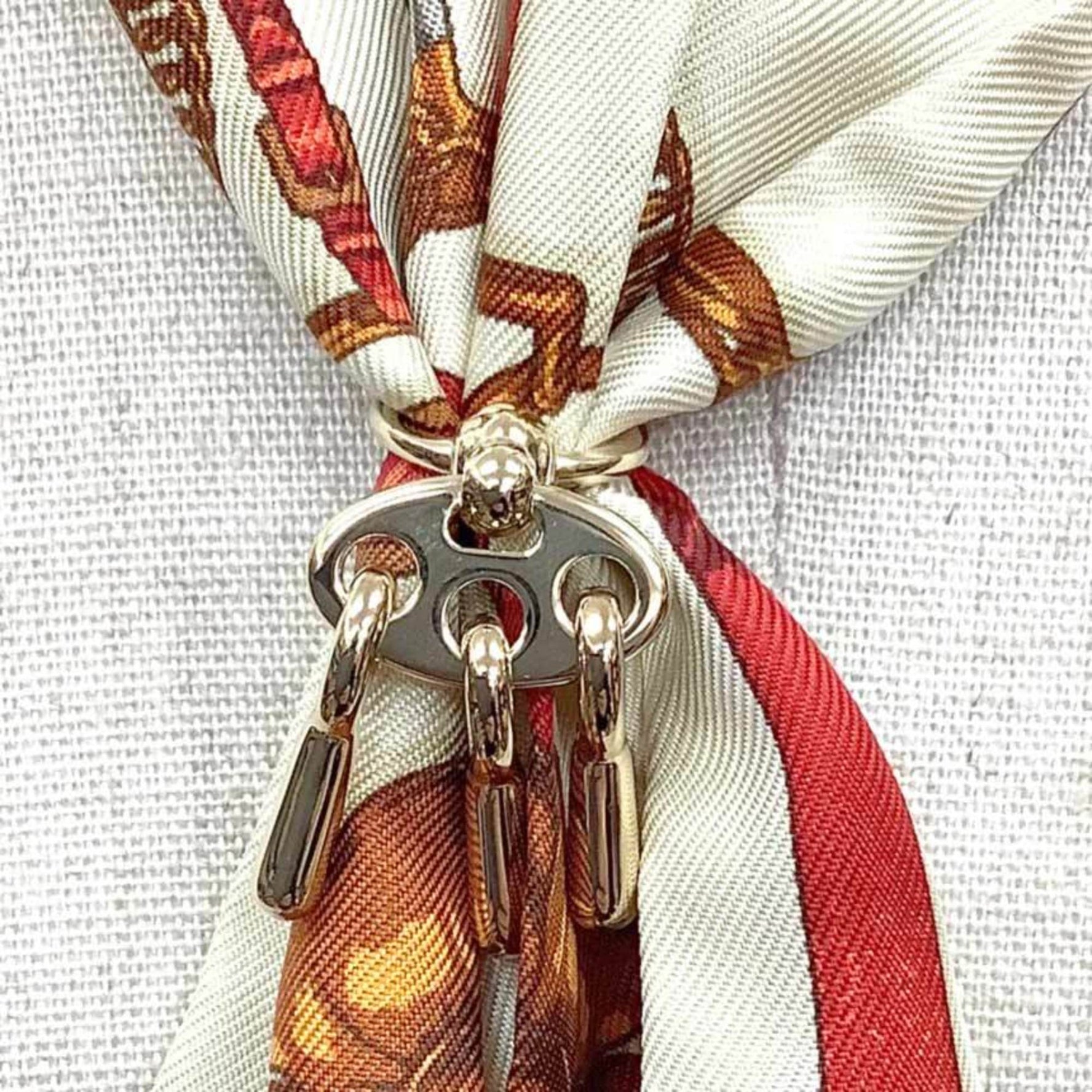Hermes HERMES Scarf Ring Charm/Bit 2023 Collection H603322S 00 Gold Color