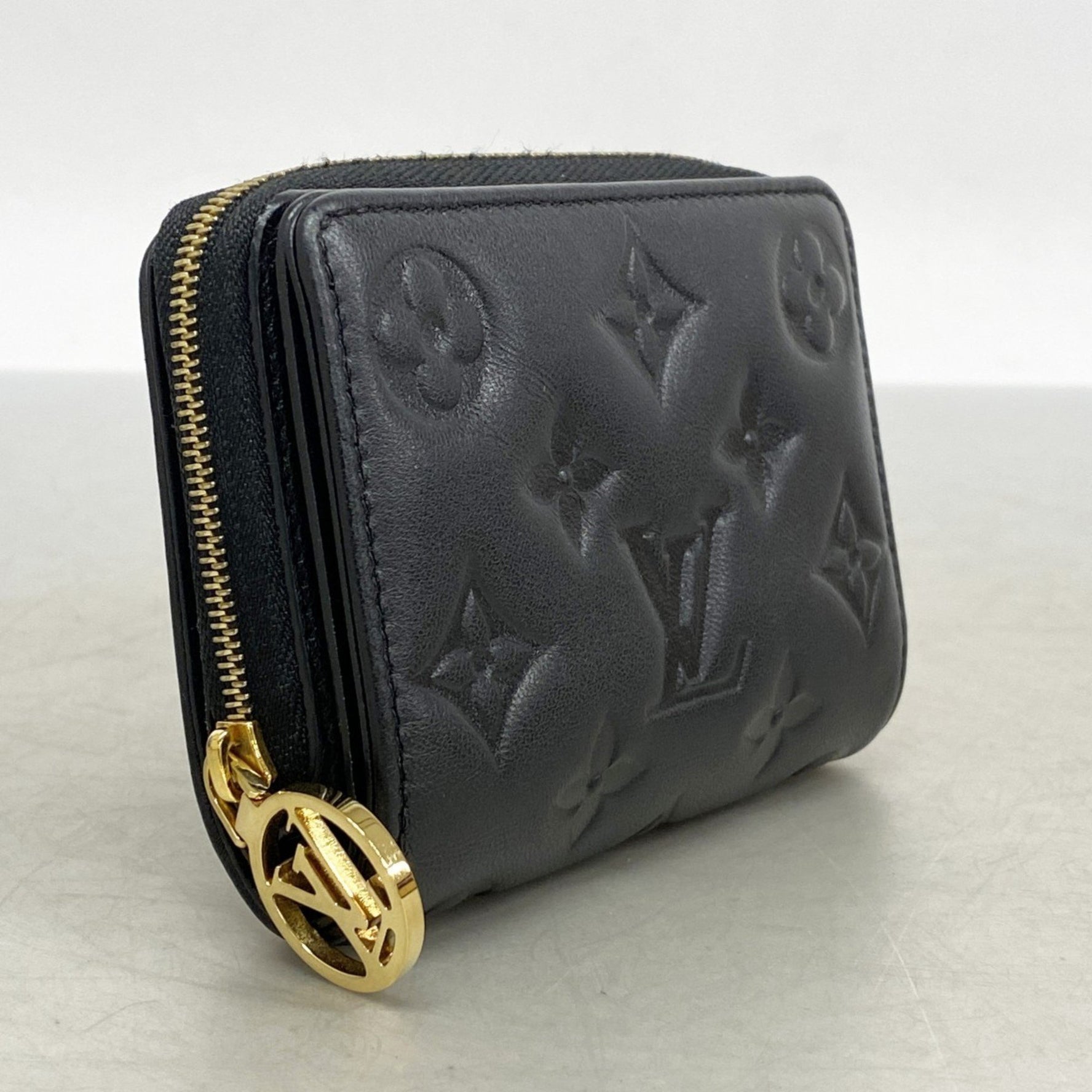 Louis Vuitton Monogram Embossed Wallet Portefeuille Lou