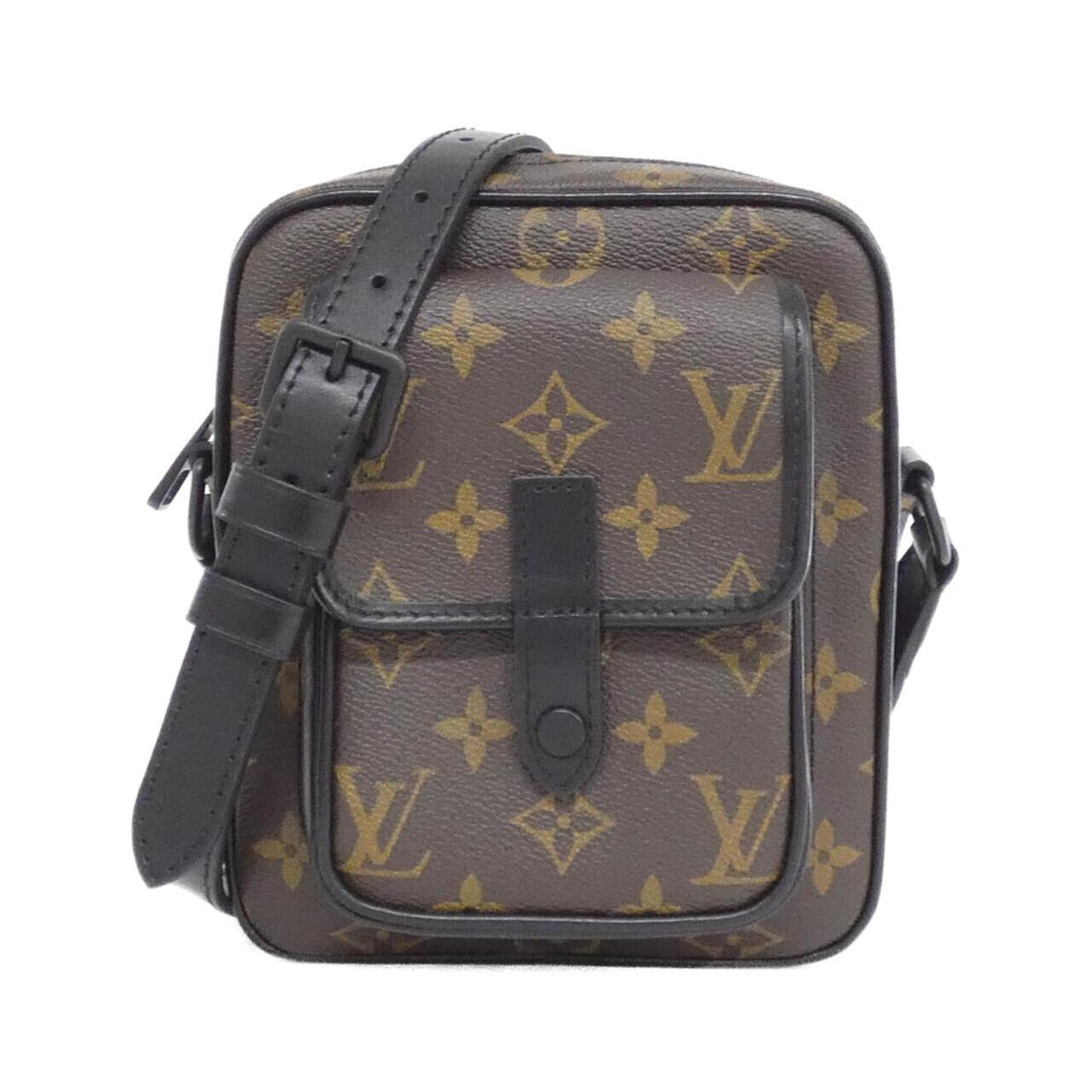 Louis Vuitton Monogram Macassar Christopher Wearable Wallet Shoulder Bag