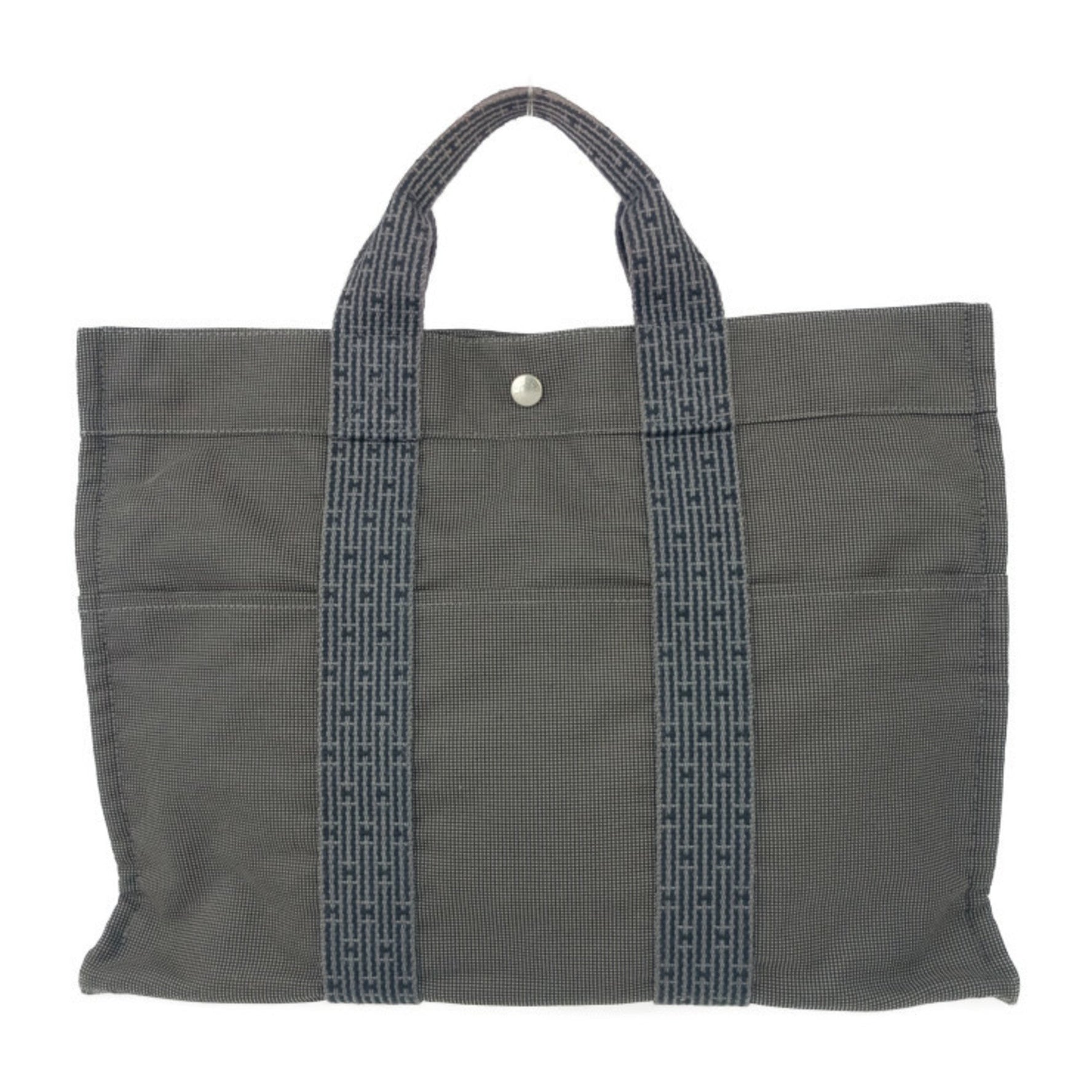 HERMES Hermes Tote Bag Air Line MM - Gray Canvas Men's Women's Handbag