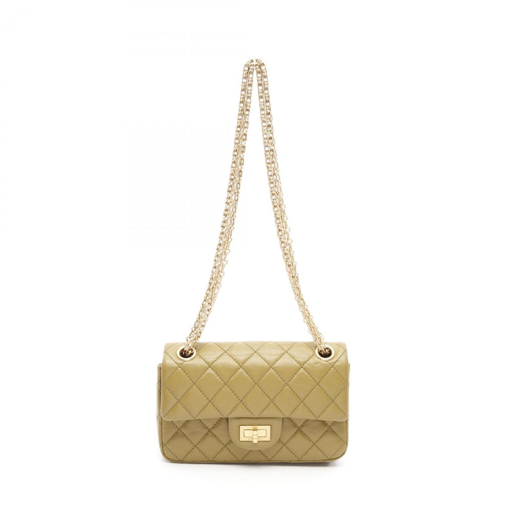 CHANEL 2.55 Matelasse Mademoiselle Chain Shoulder Bag Calfskin (Cowhide)