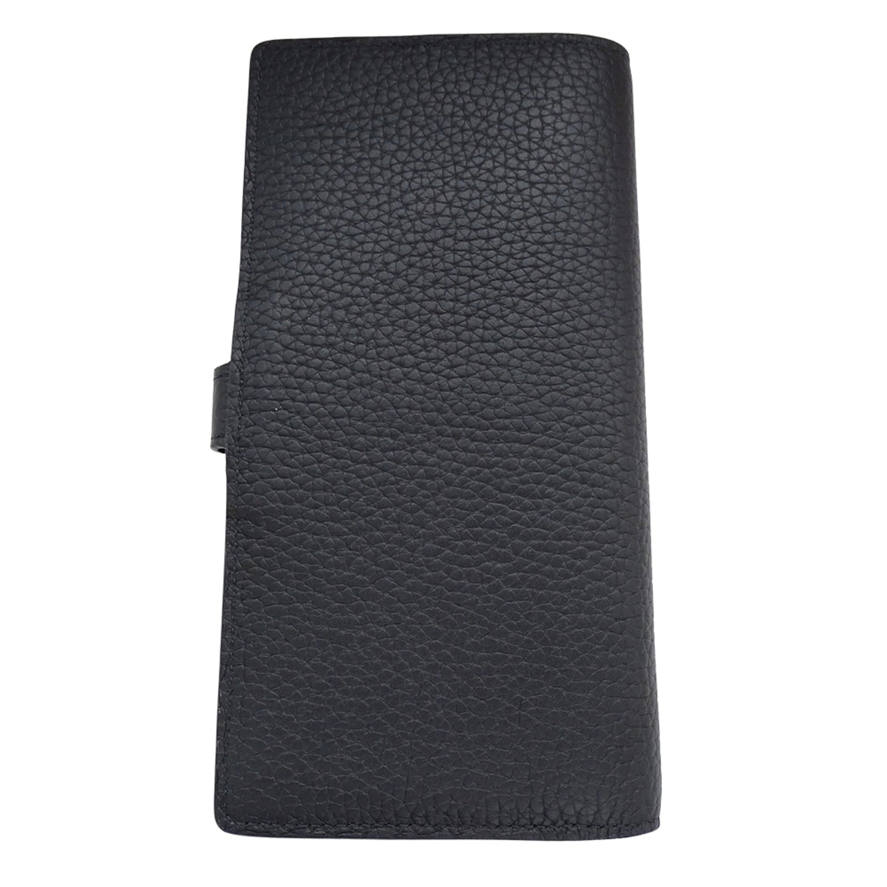 Louis Vuitton Wallet Brand Name Long Bifold Wallet, Taurillon Leather, LV Vertical IC Chip