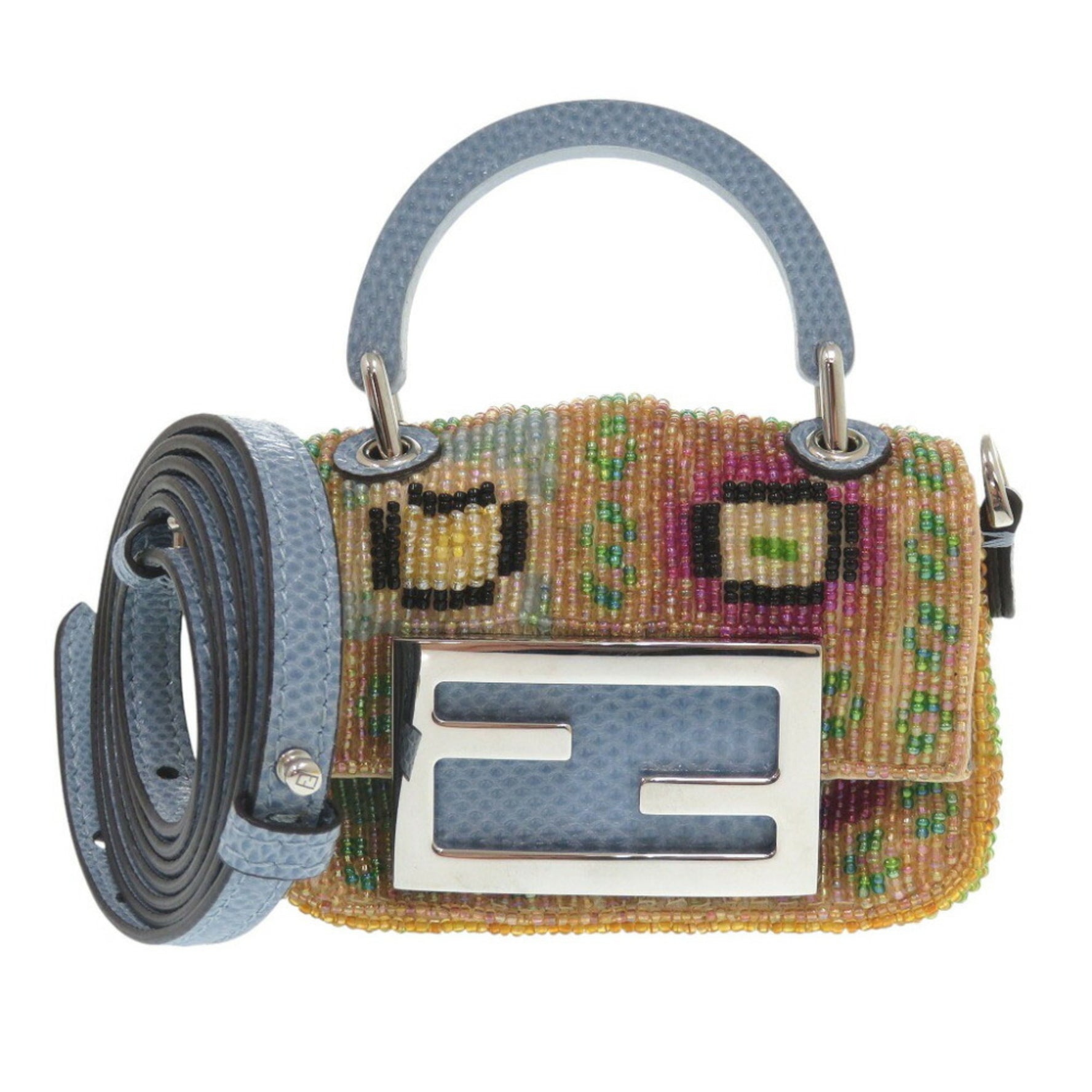 Fendi Nano Baguette Beads Multicolor Shoulder Bag