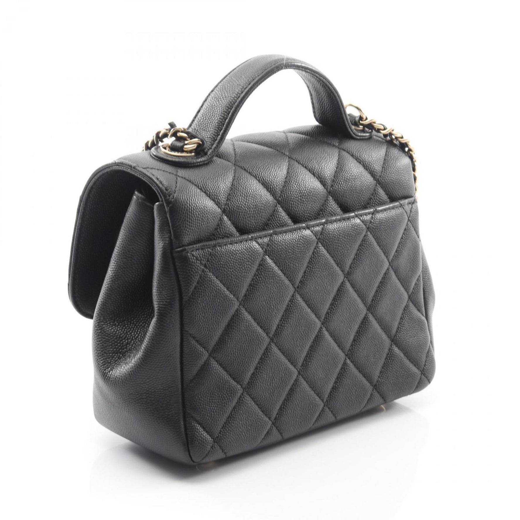 CHANEL Business Affinity Matelasse Shoulder Bag in Caviar (Grained Calfskin)