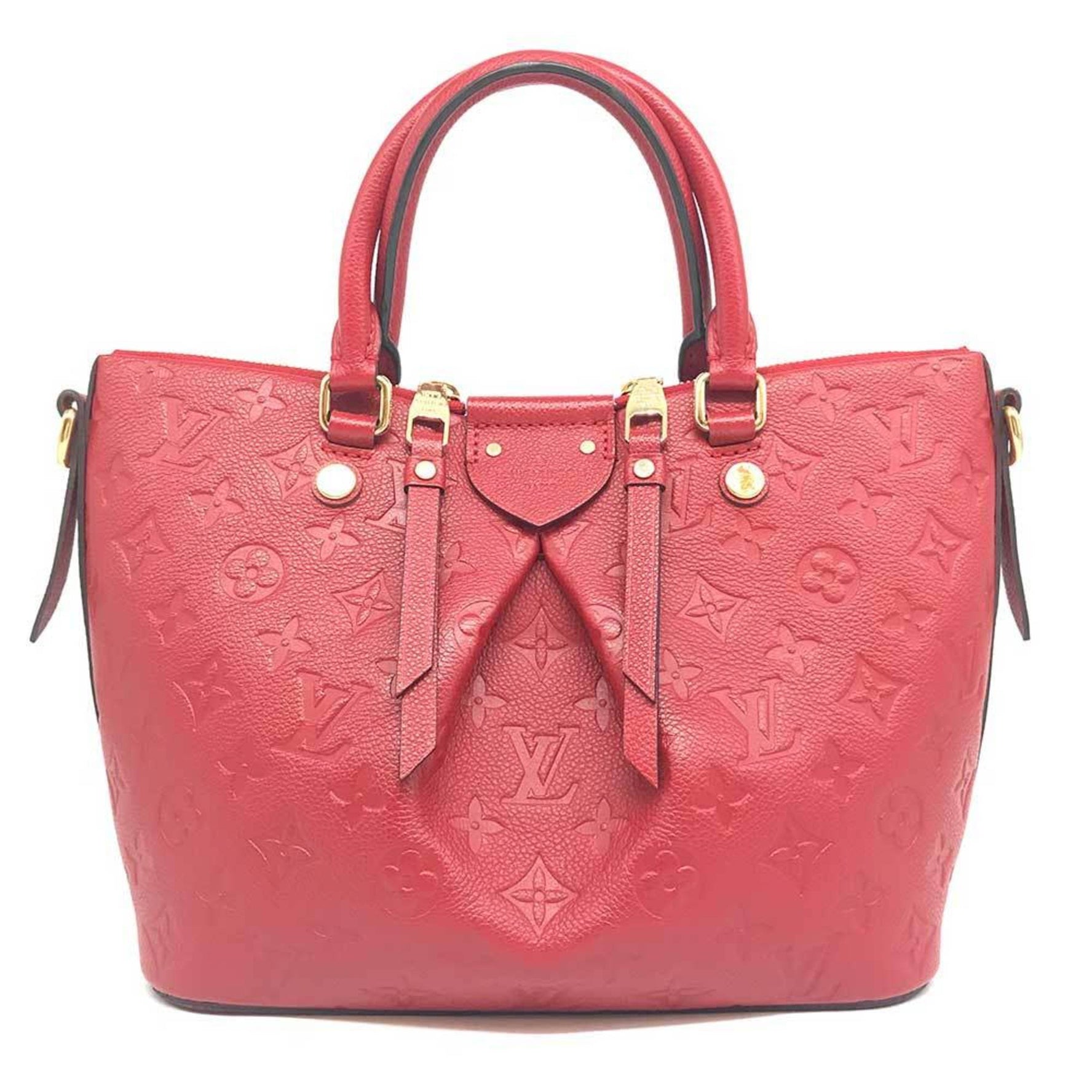 Louis Vuitton Mazarine PM Monogram Empreinte Red Leather Handbag Shoulder