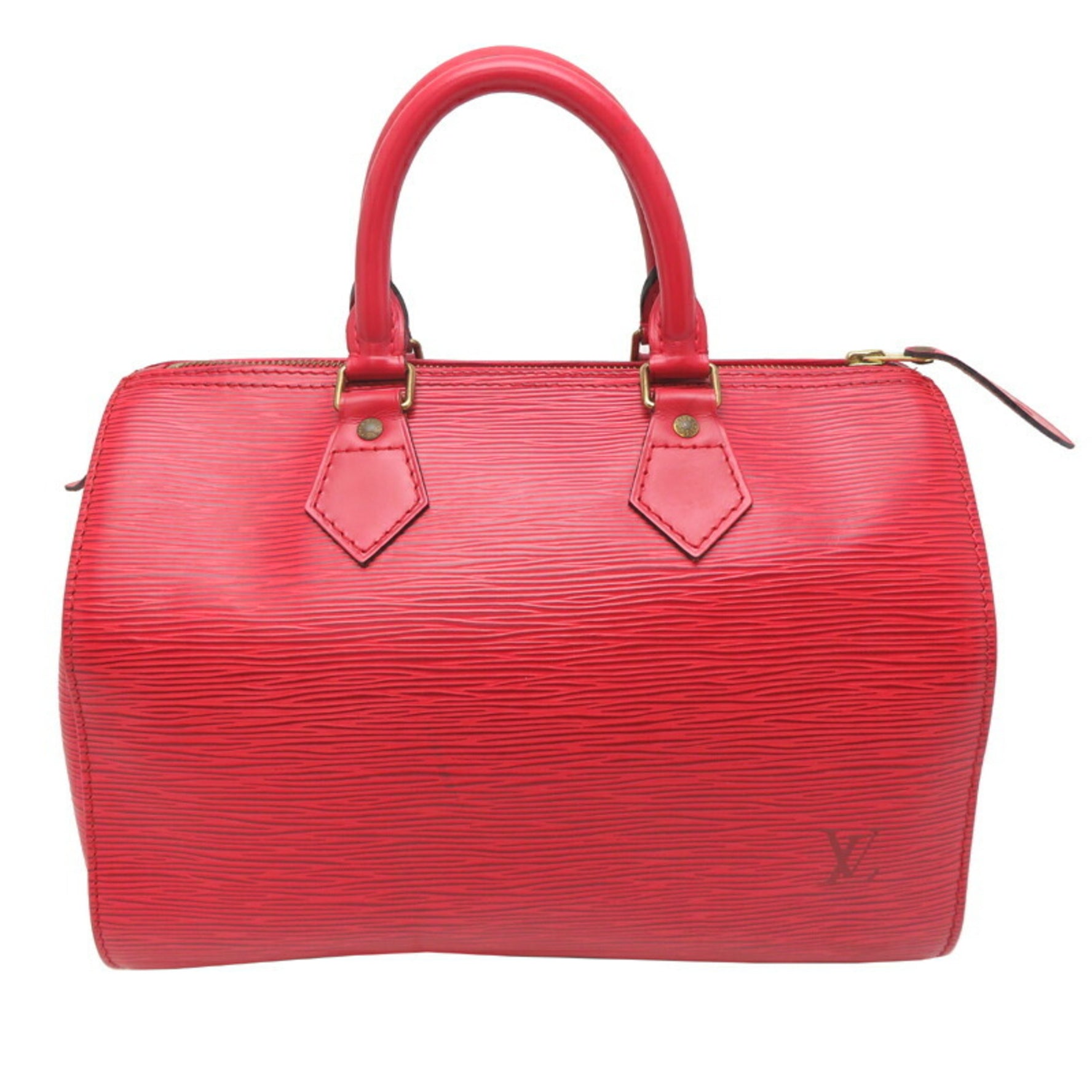 Louis Vuitton Speedy 25 Women's and Men's Boston Bag Epi Castilian Red