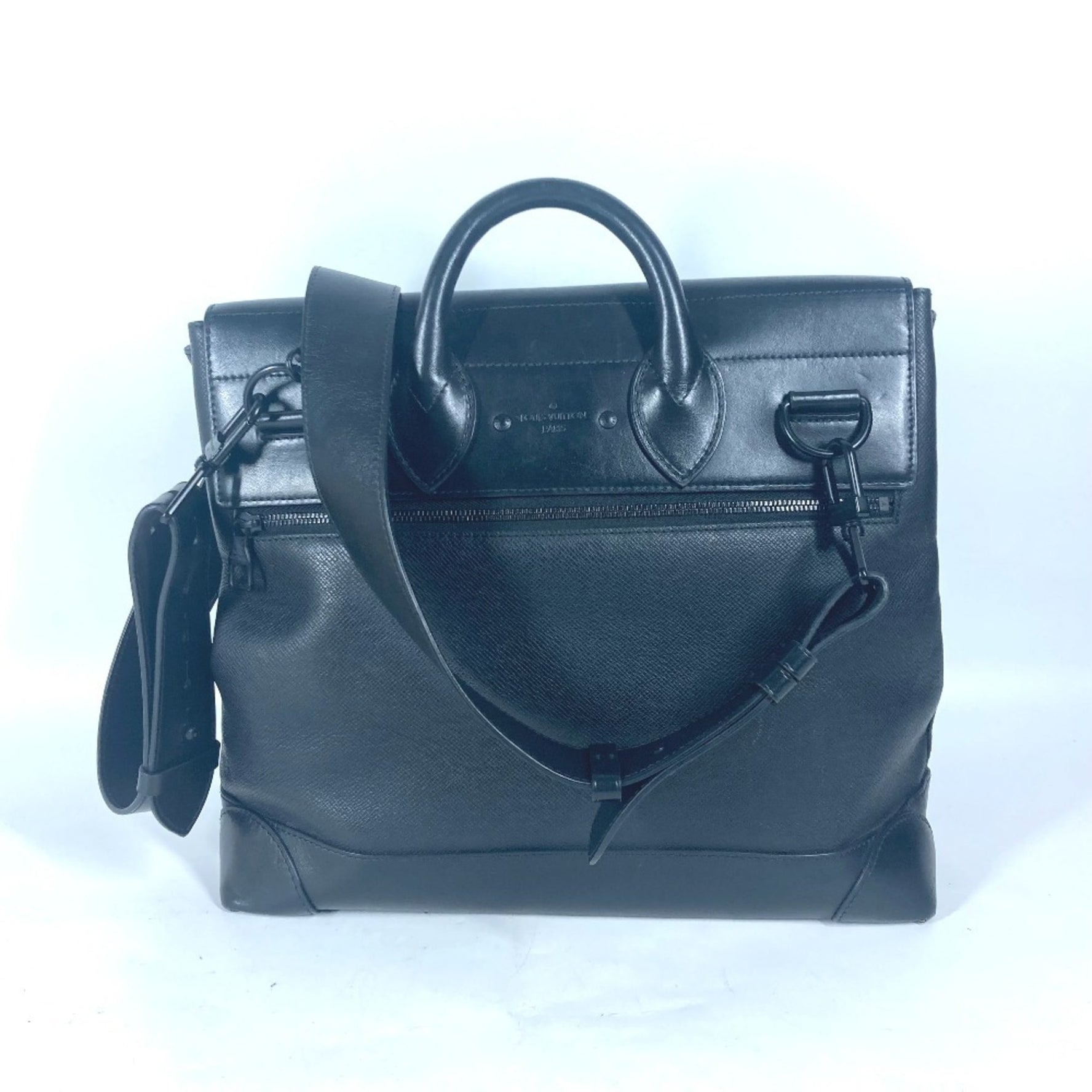 Louis Vuitton Taiga Rainbow Steamer PM Bag Shoulder Chain Handbag Leather