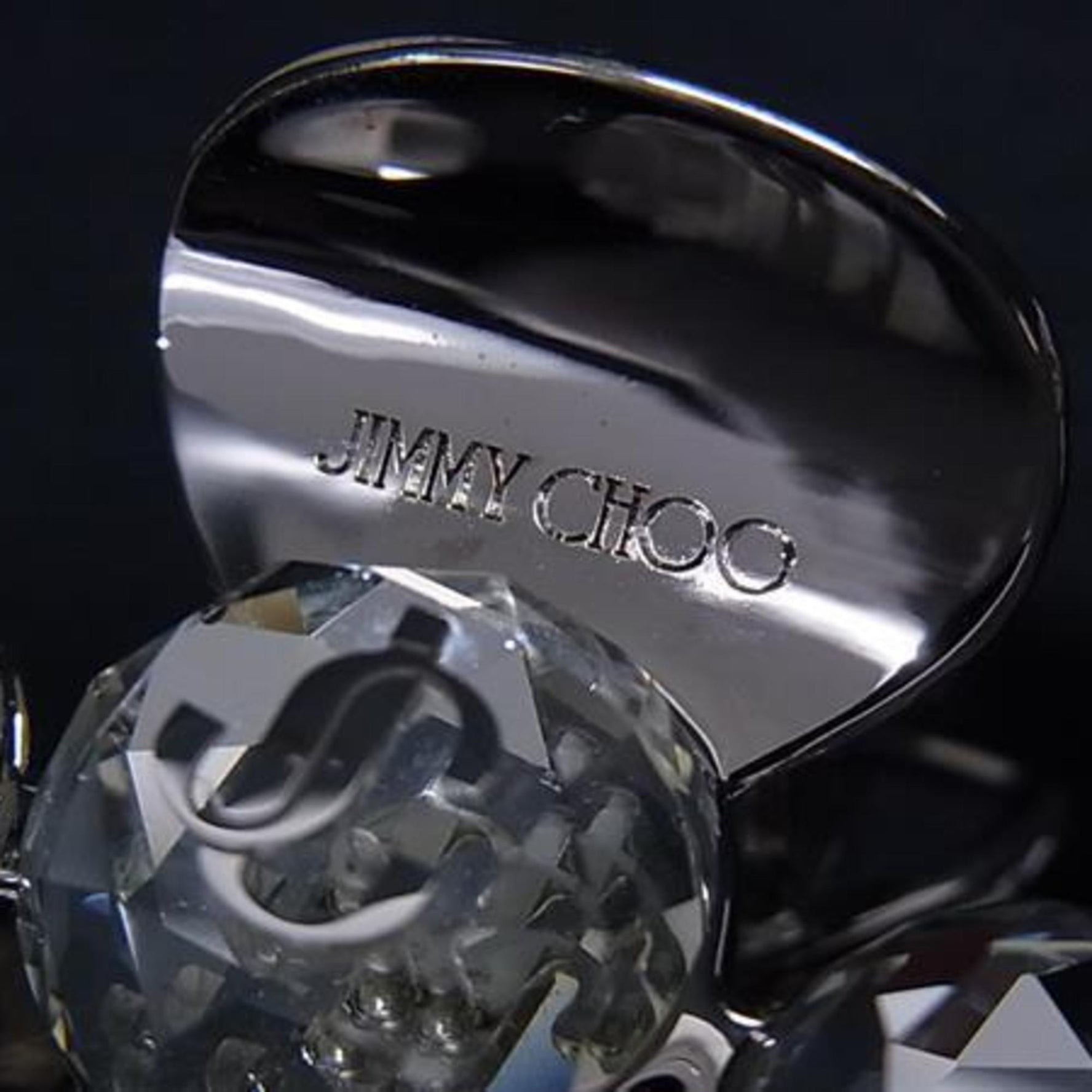 JIMMY CHOO Crystal Claw Hair Clip, Metallic, CLAWHAIRCLIPDCI