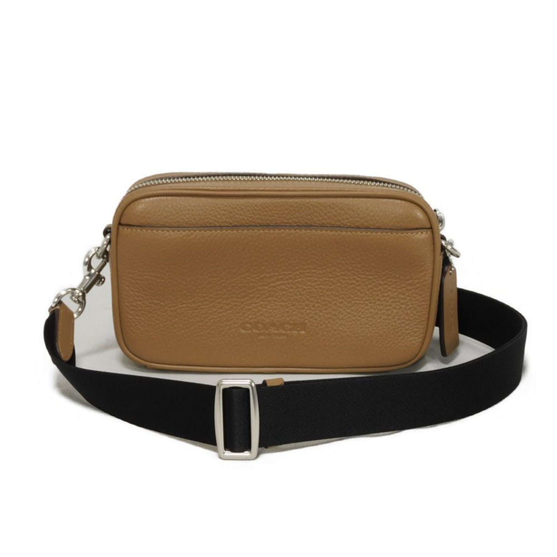 COACH Shoulder Bag Jayden Crossbody Current Pochette Unused Embossed Light Saddle