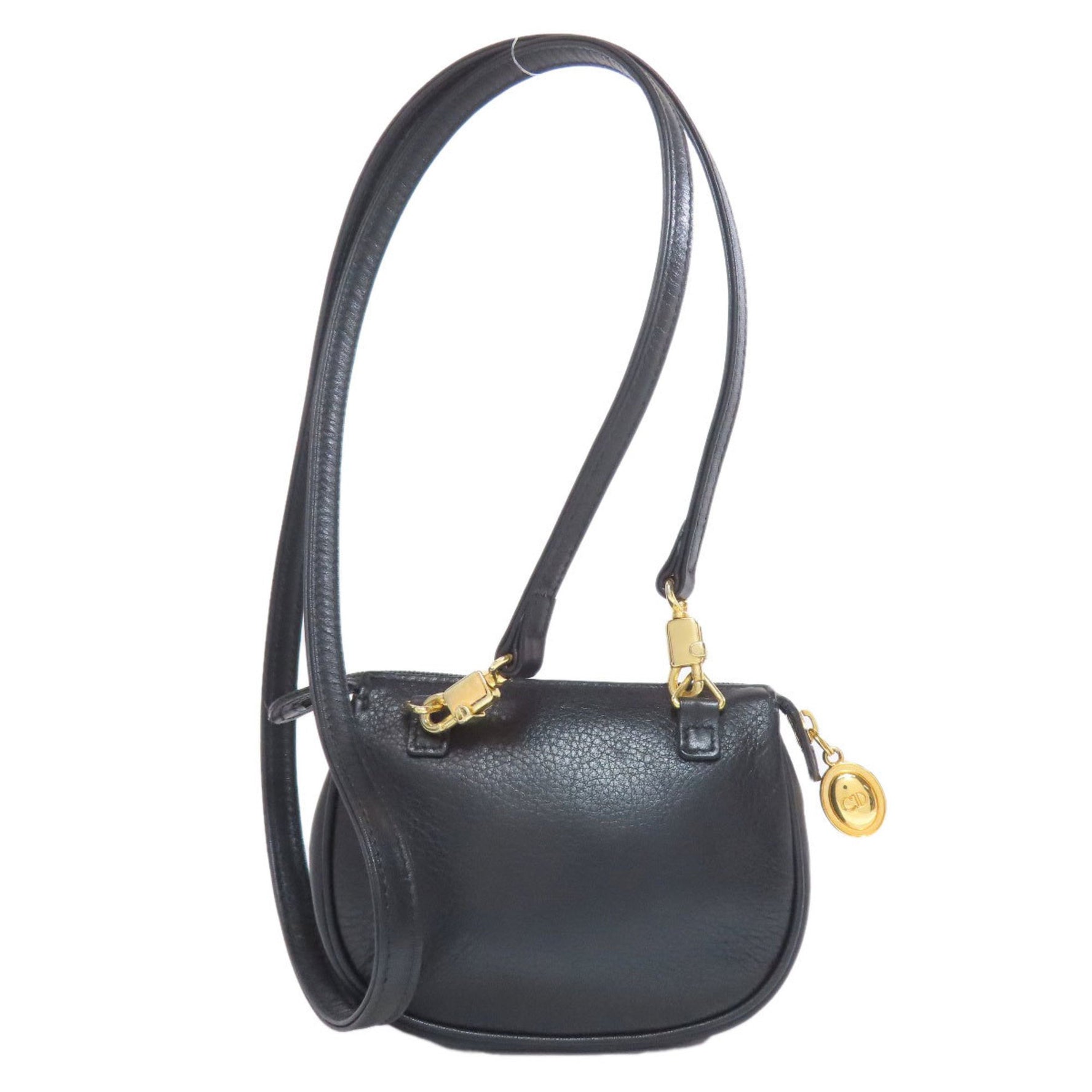 Christian Dior Shoulder Pouch Bag Calfskin CHRISTIAN DIOR