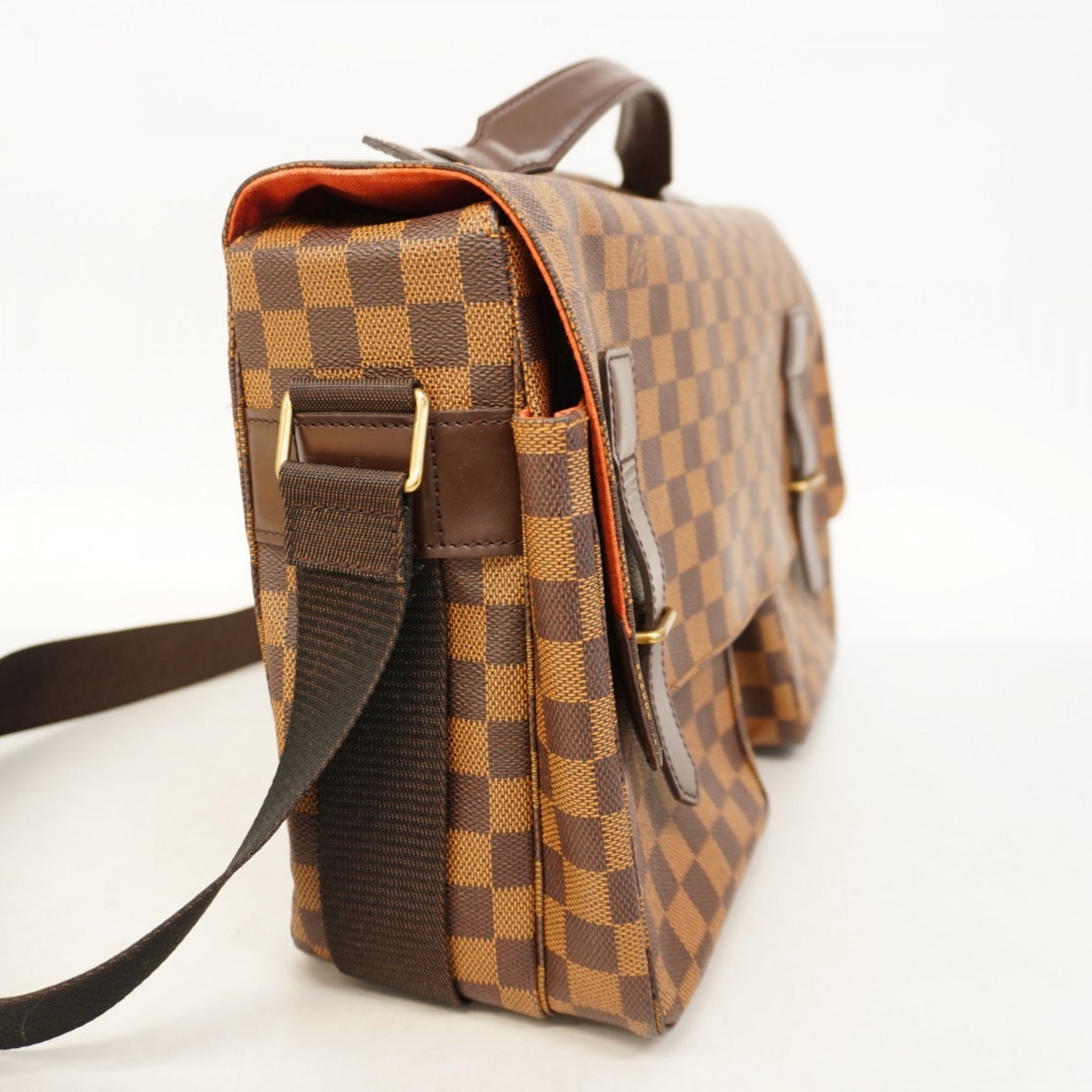 Louis Vuitton Shoulder Bag Damier Broadway N42270 Ebene for Men and Women