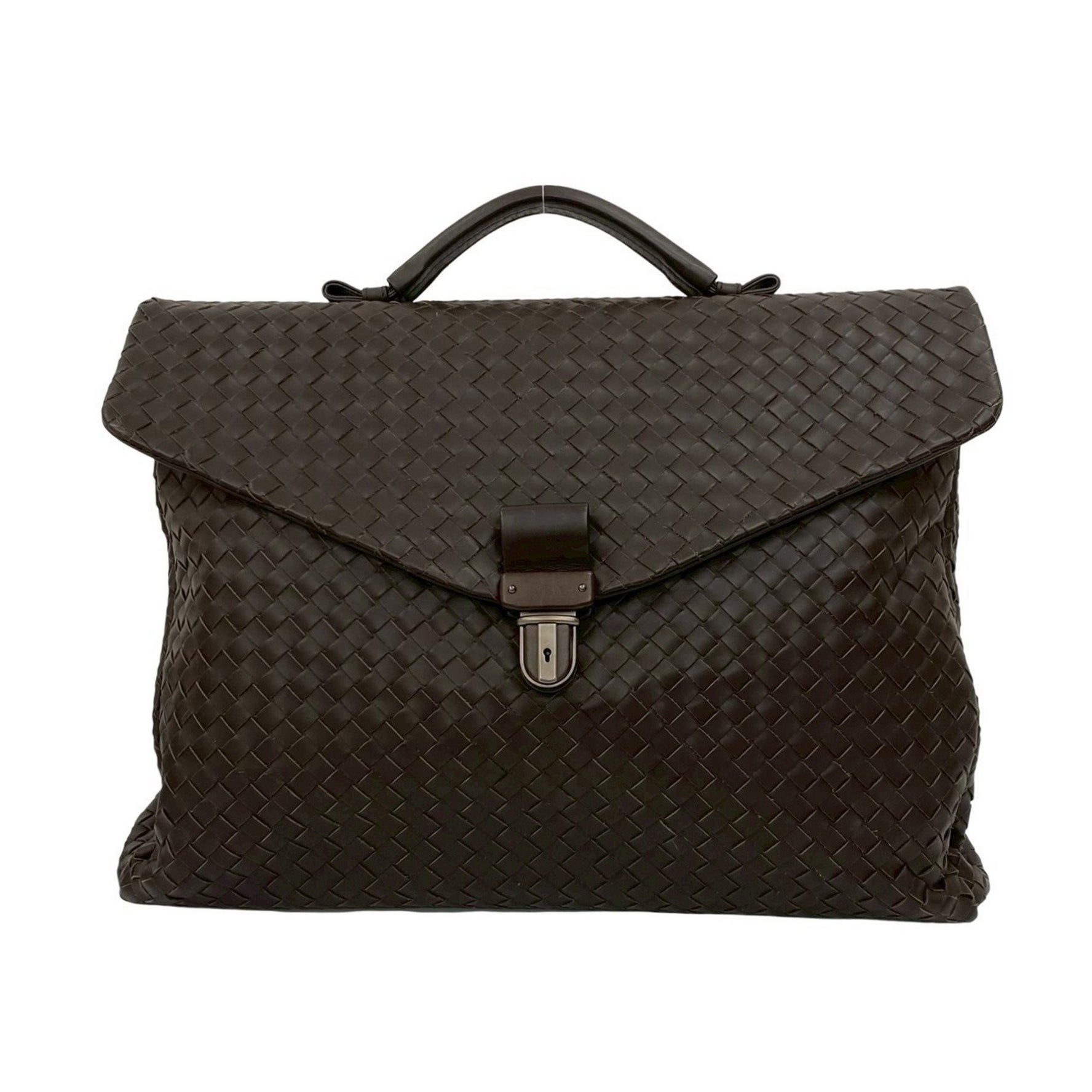 BOTTEGA VENETA Intrecciato Leather Business Briefcase, Size, 006-7