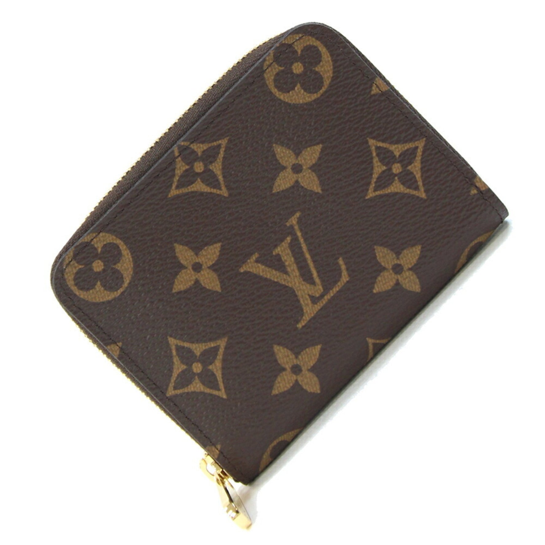 Louis Vuitton Monogram Zippy Coin Case Mini Wallet Round