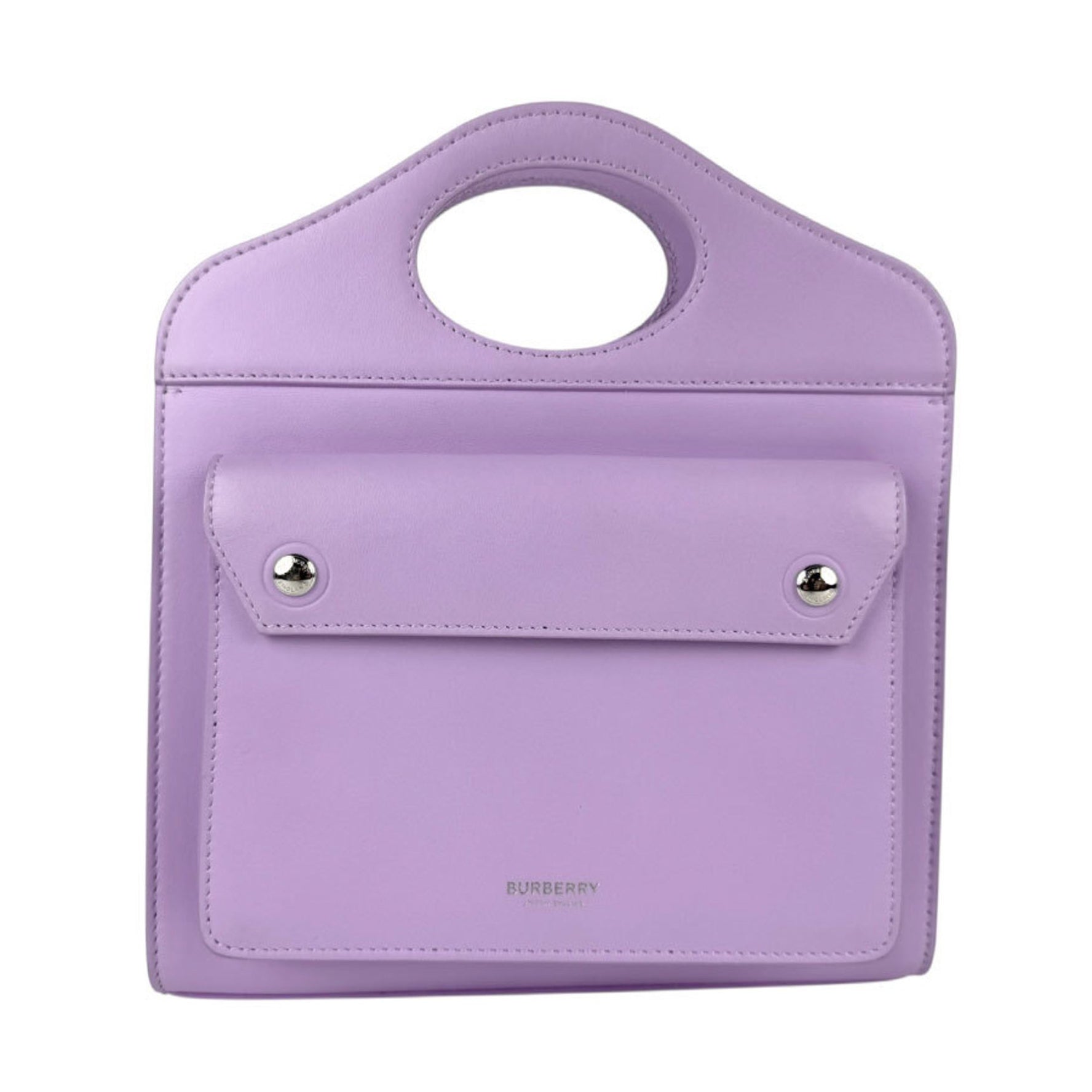 Burberry BURBERRY Handbag Shoulder Bag Leather Purple Women's z5210