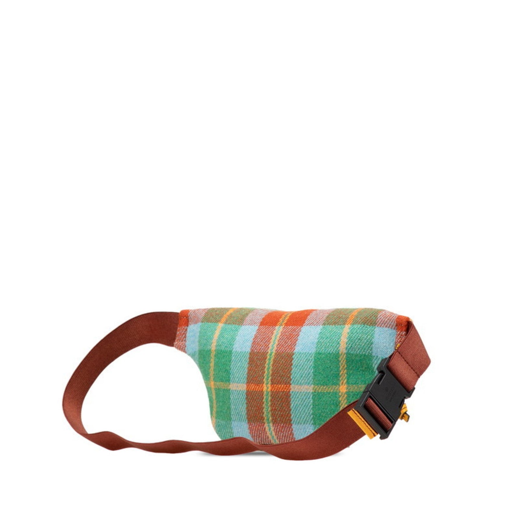 Gucci Children's Check Star Waist Bag in Green Multicolor Canvas and Leather for Women
