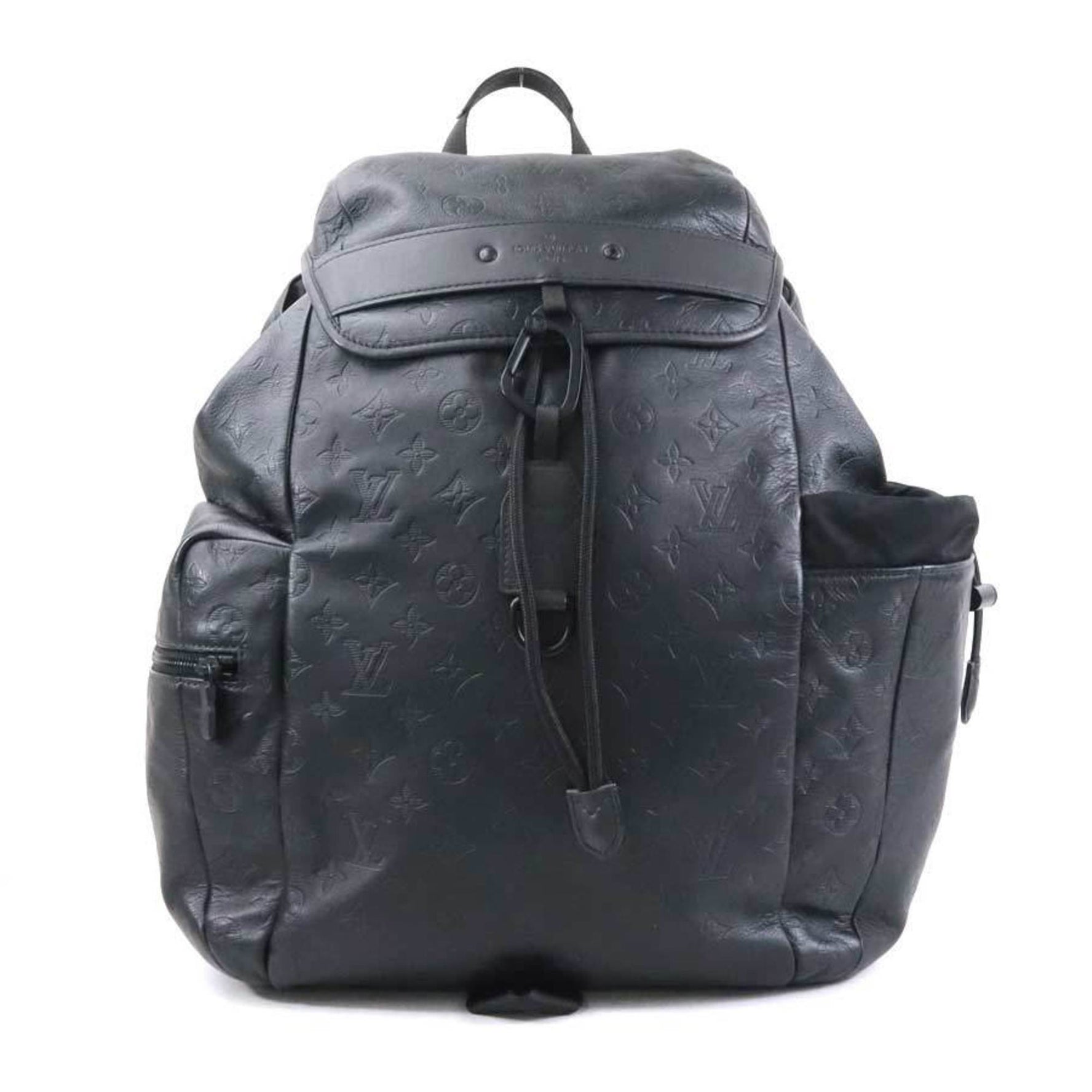 Louis Vuitton LOUIS VUITTON Backpack Monogram Shadow Discovery Black Men's M43680 90041g