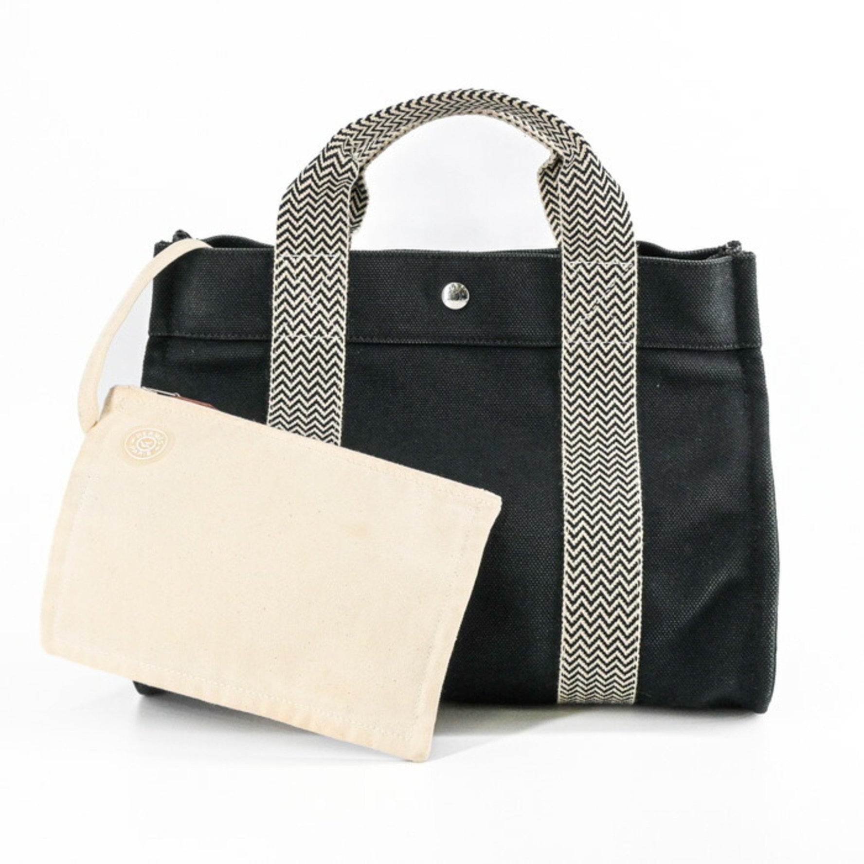 HERMES Cannes PM Toile H Canvas Tote Bag